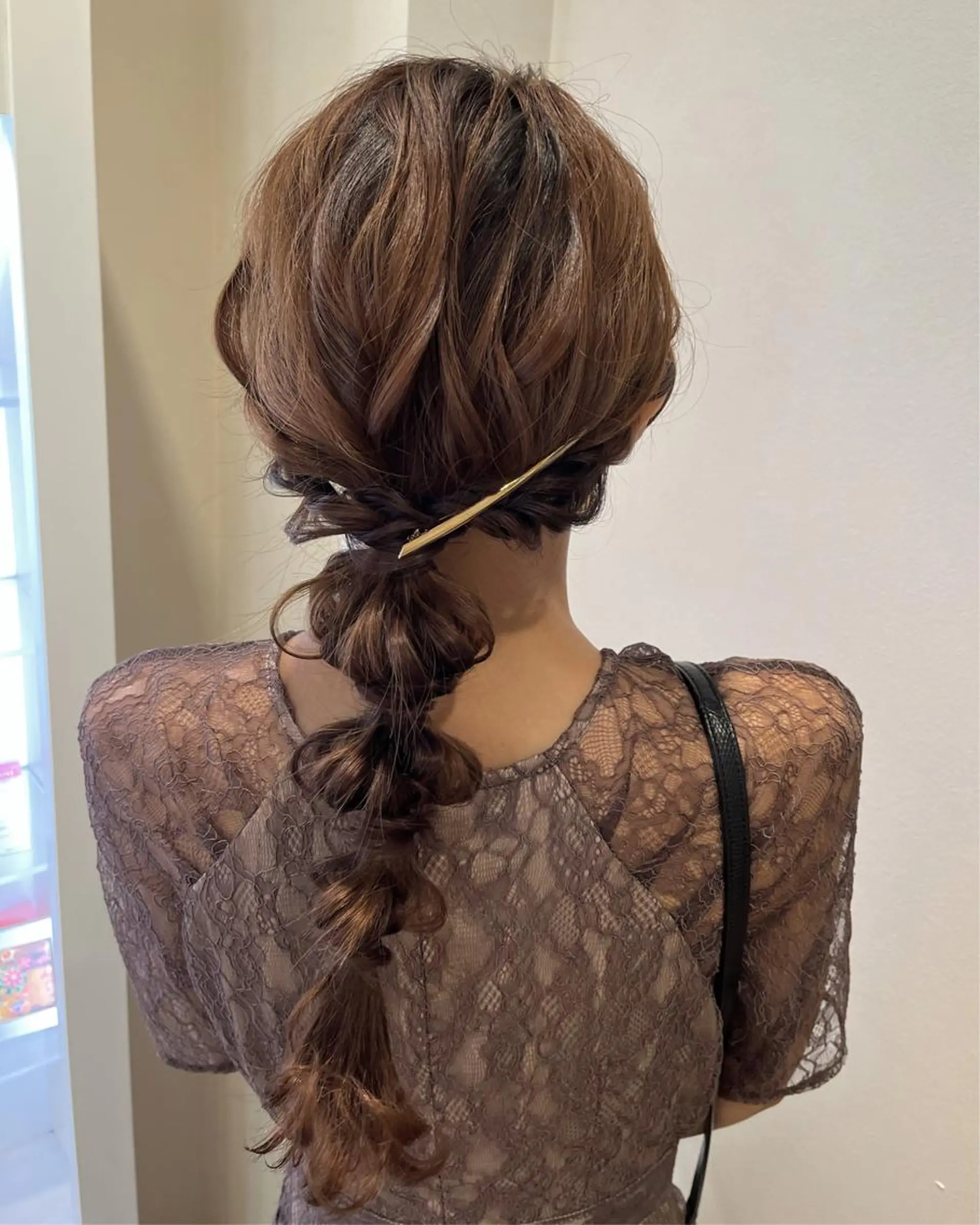 セミロング ヘアアレンジ ヘアセット サソウ ユリエ🥥のヘアスタイル