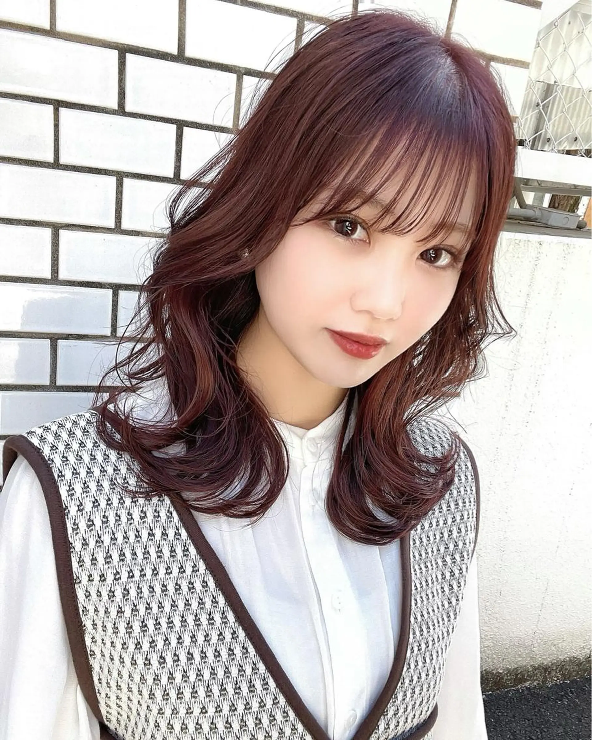 ミディアム カラー くびれヘア レイヤーカット カット ヘアカラー トリートメント 【 DIPTH 】 代表コウキ🥇のヘアスタイル