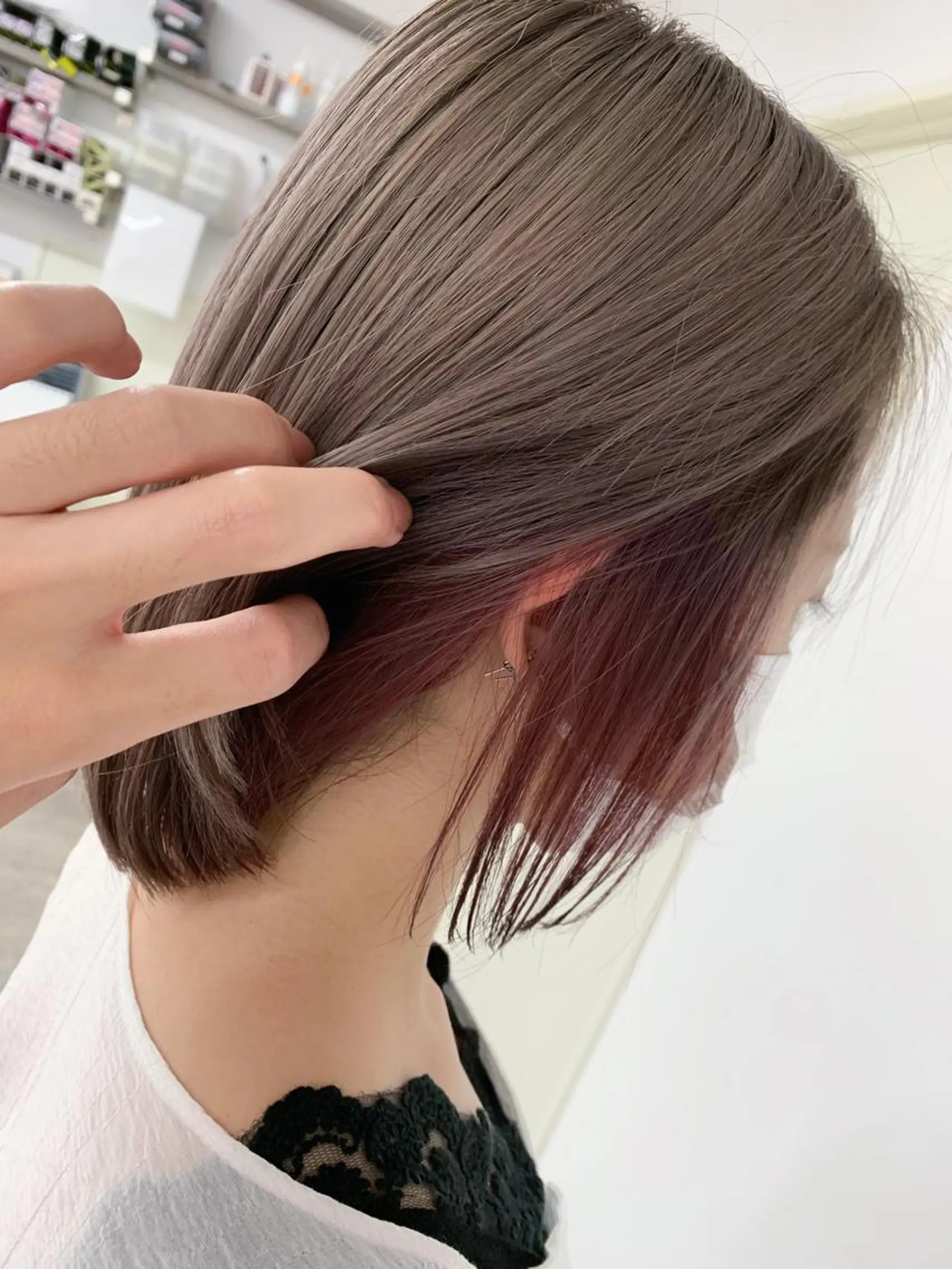 ミディアム ヘアカラー トリートメント 🥇近藤 恭輔🥇 Recharme新保のヘアスタイル