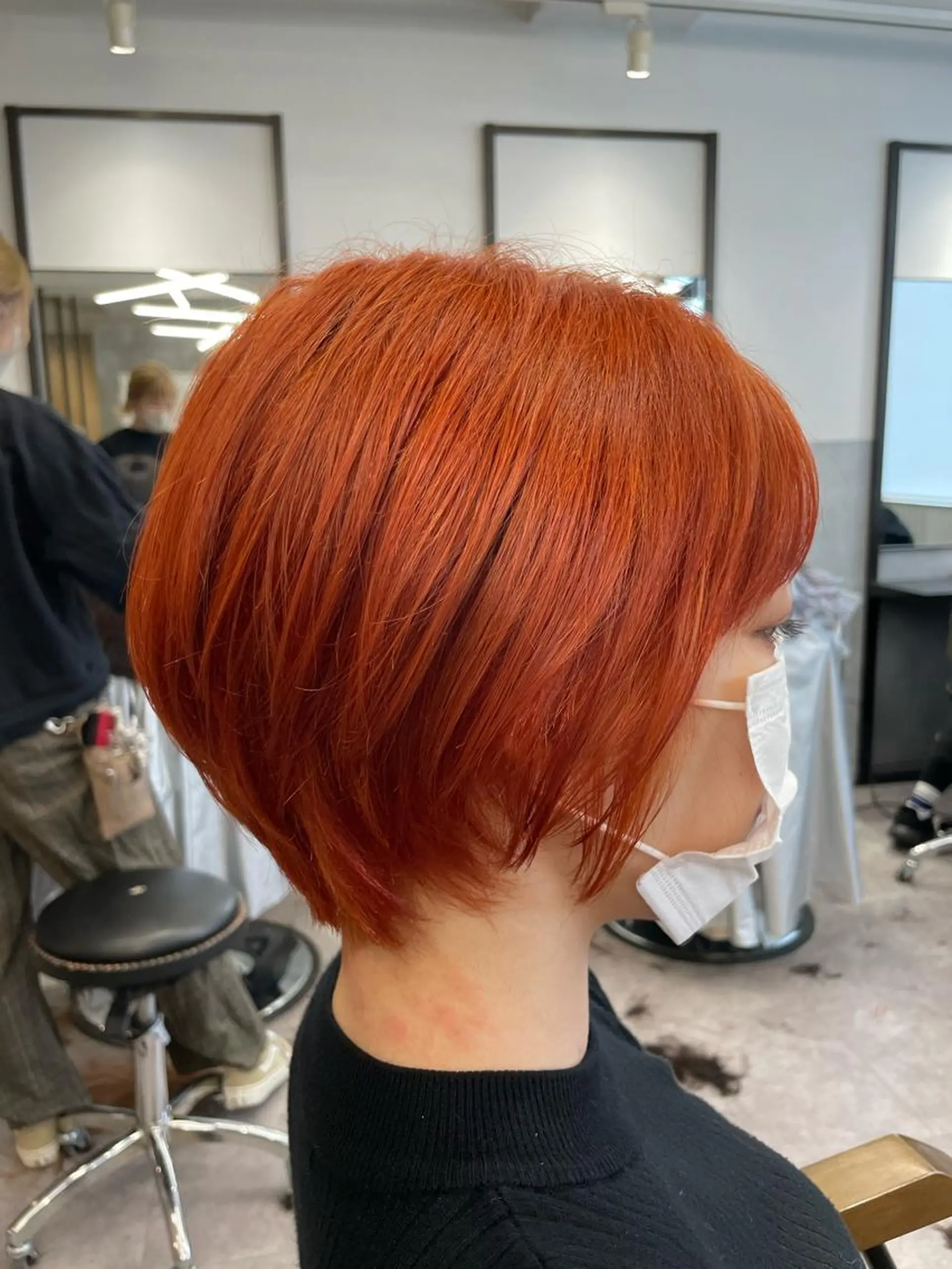 ショート カラー ヘアカラー トリートメント 色気レイヤー& ショートはお任せ🌟のヘアスタイル