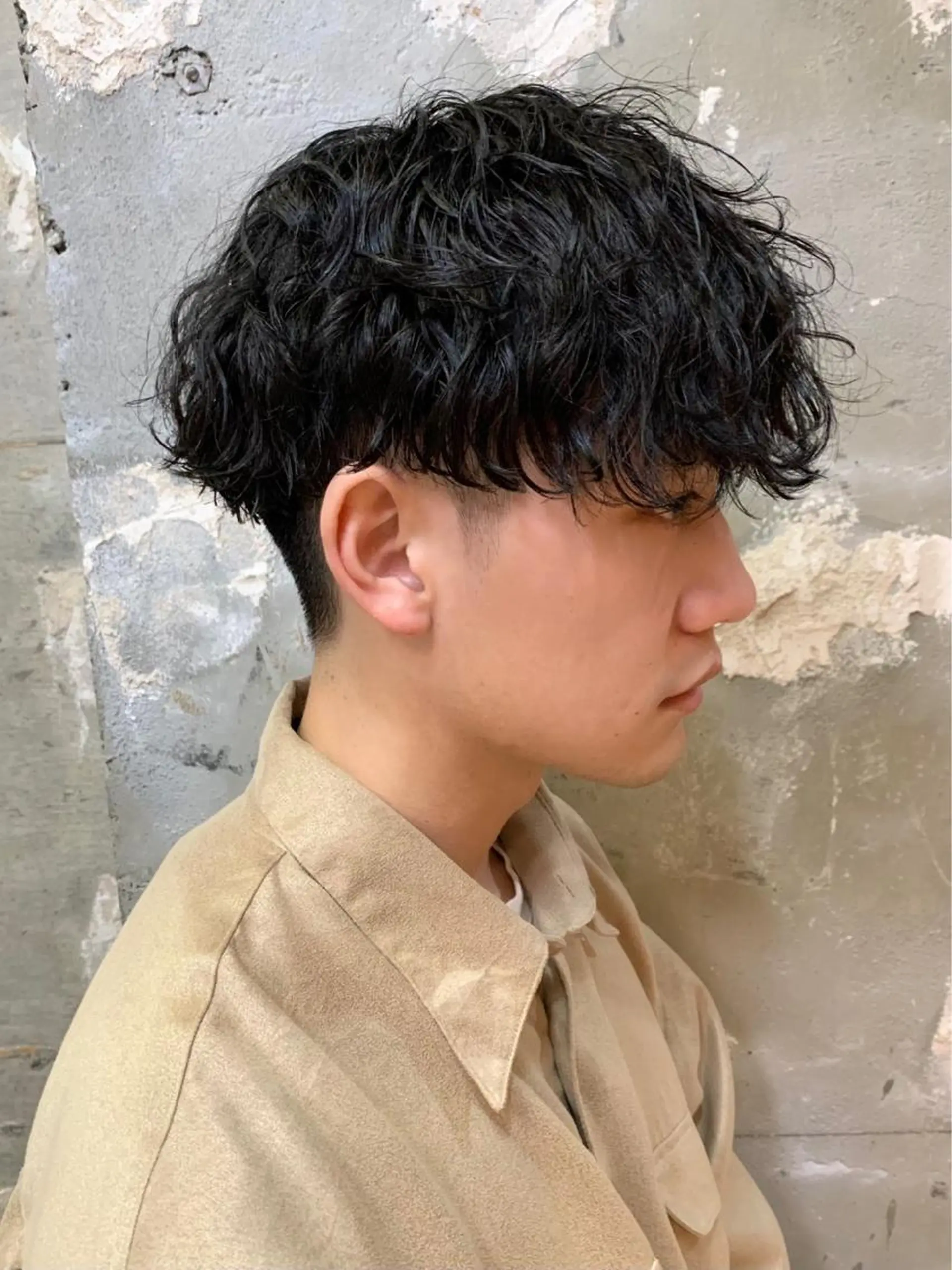 ショート パーマ メンズ メンズパーマ 波巻きパーマ tension 【テンション】のヘアスタイル