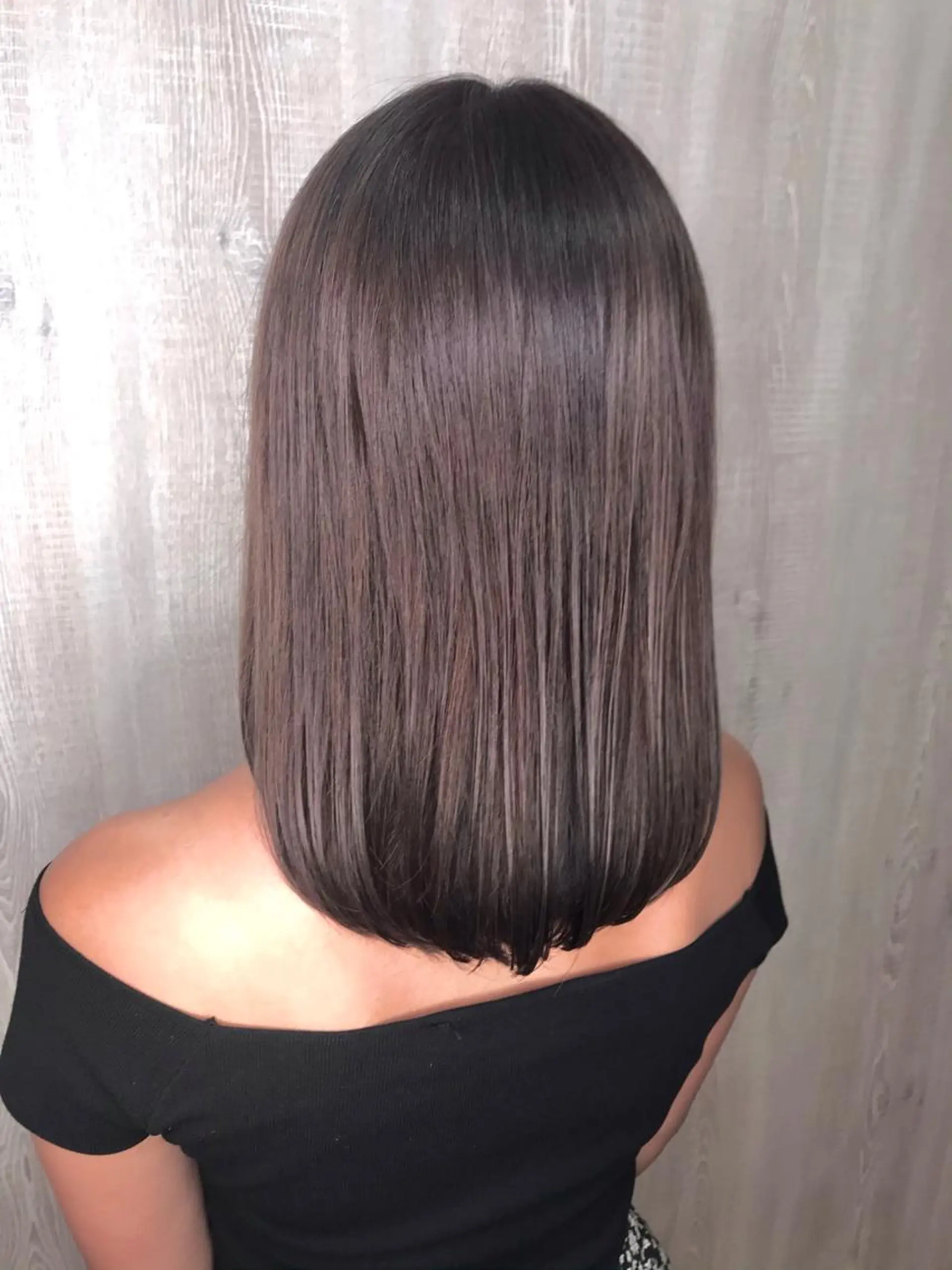 ミディアム カラー カット ヘアカラー 髪質改善×METEO 店長 貞松直也のヘアスタイル