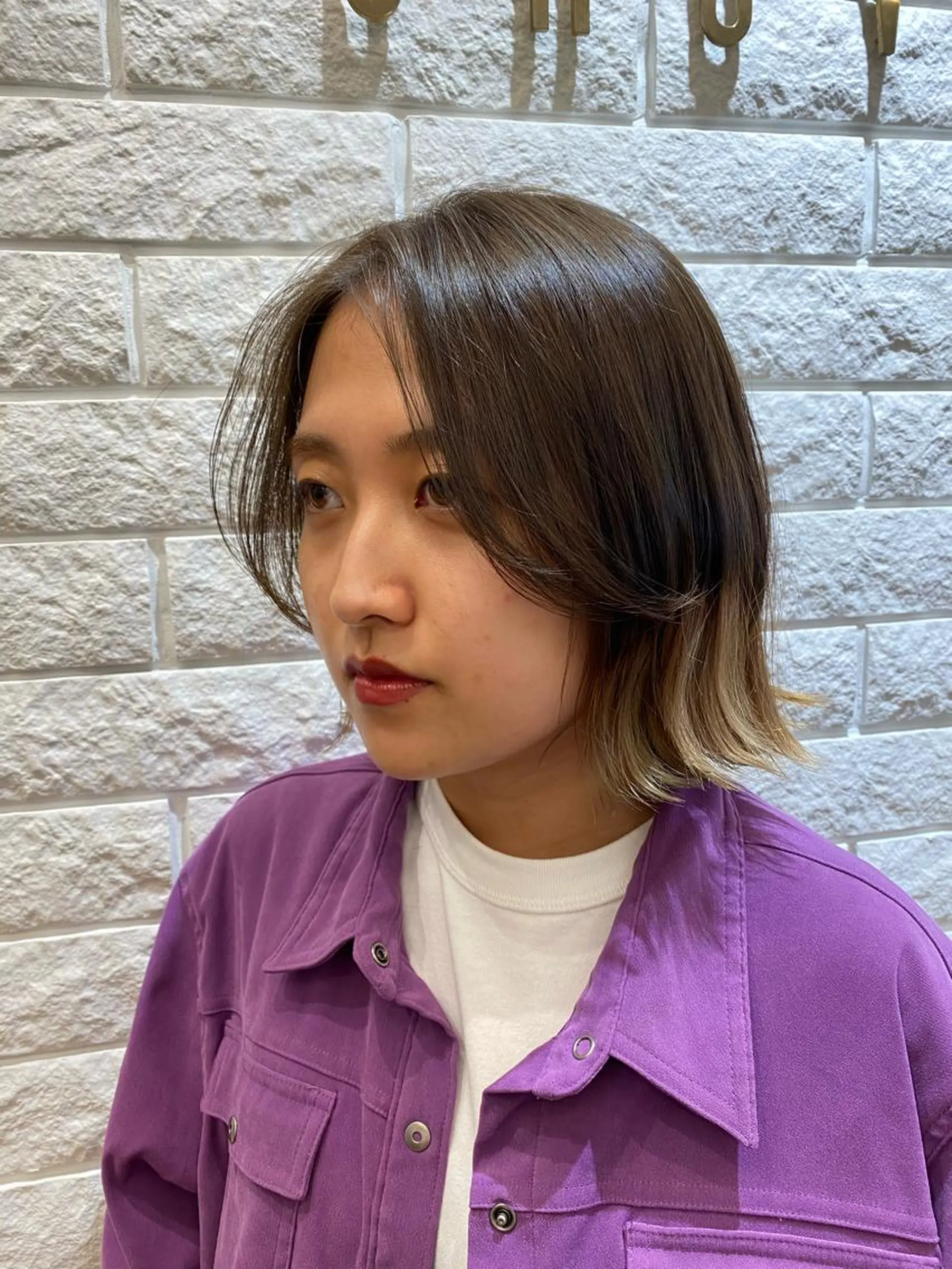 ミディアム カラー 艶感🫧透明感カラー YUKARIのヘアスタイル