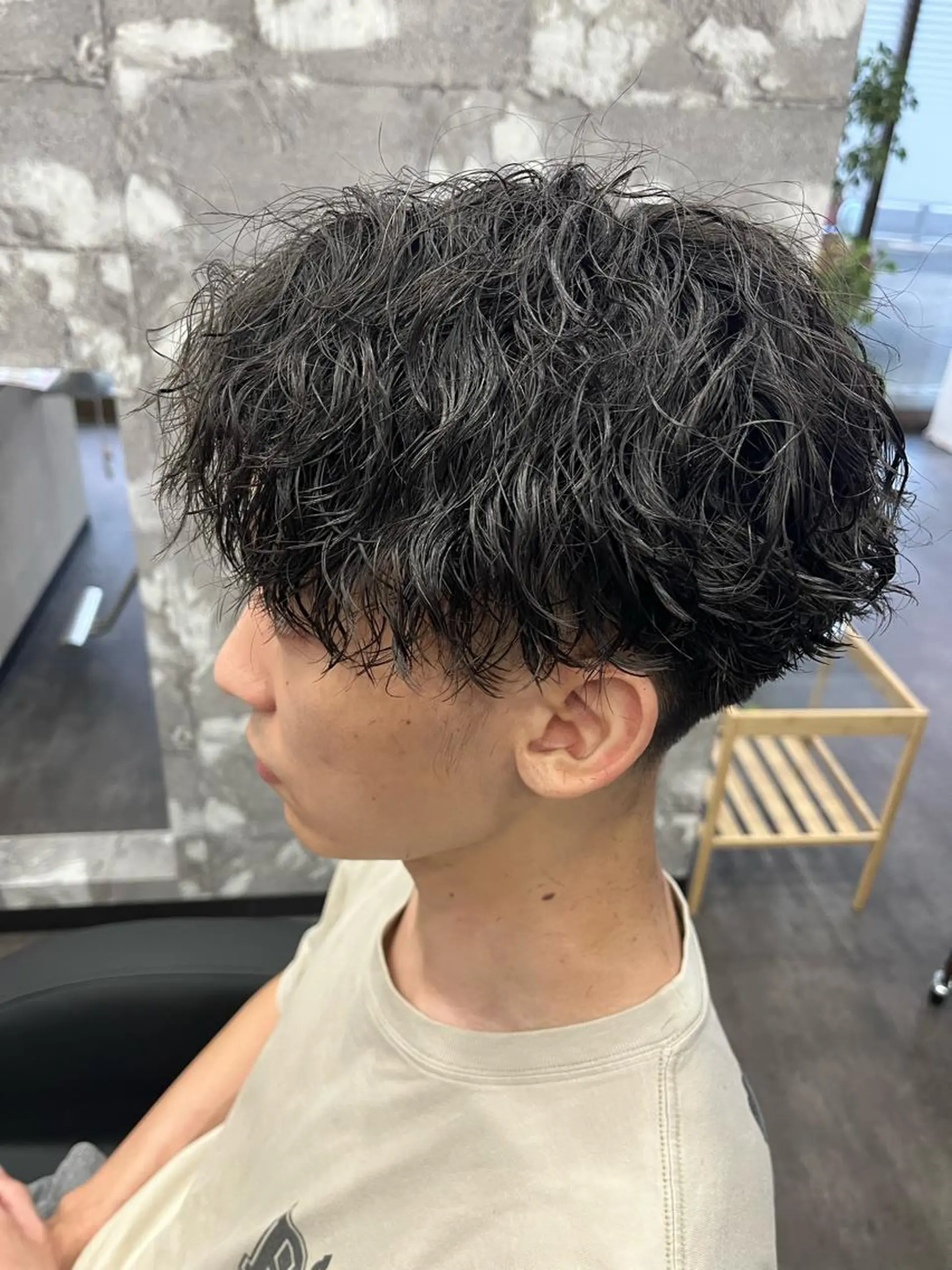 パーマ カット パーマ スパイキーショート/ フェードカット/石田のヘアスタイル