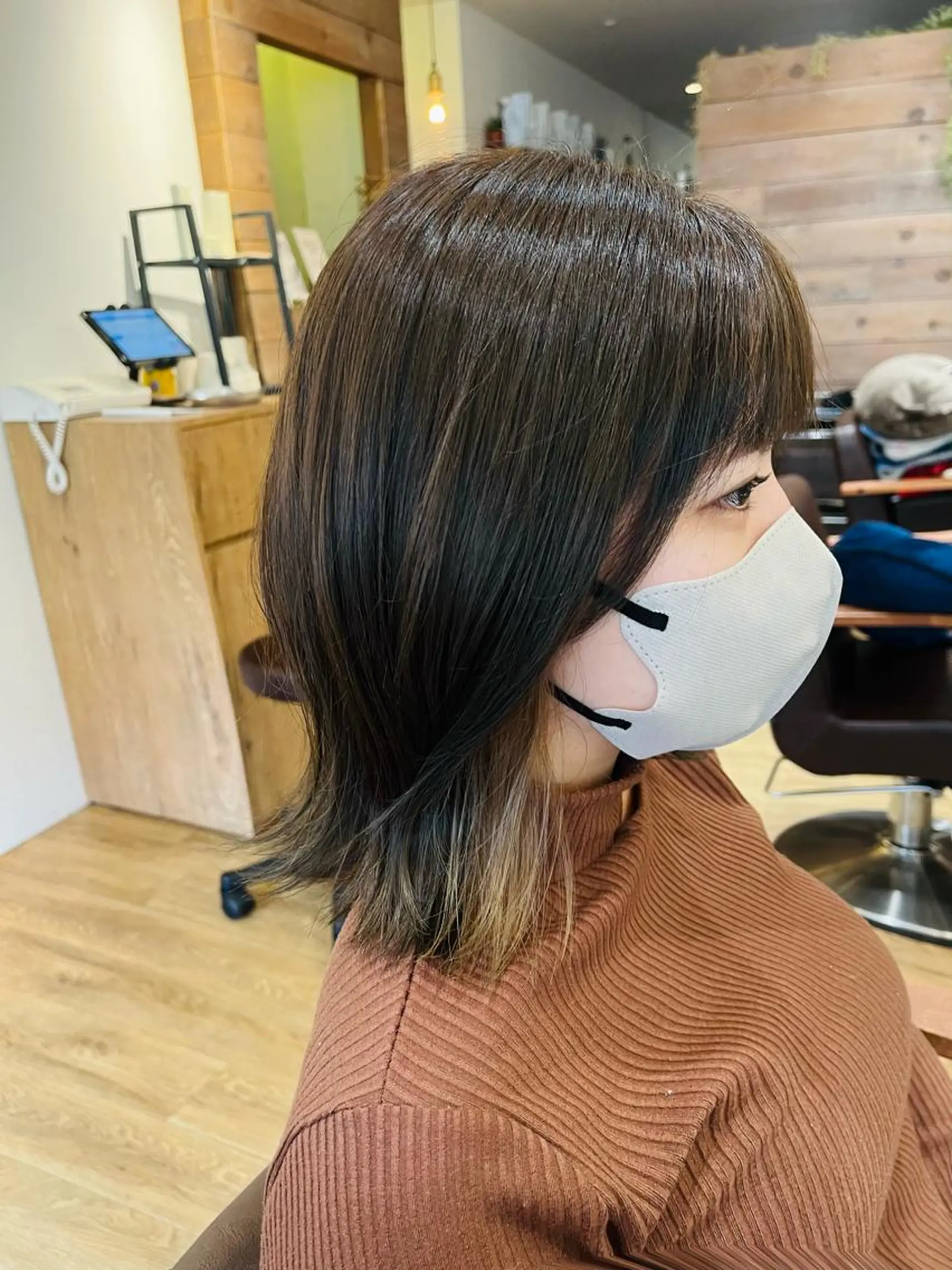 ミディアム カラー ヘアカラー トリートメント 土屋 悠人のヘアスタイル