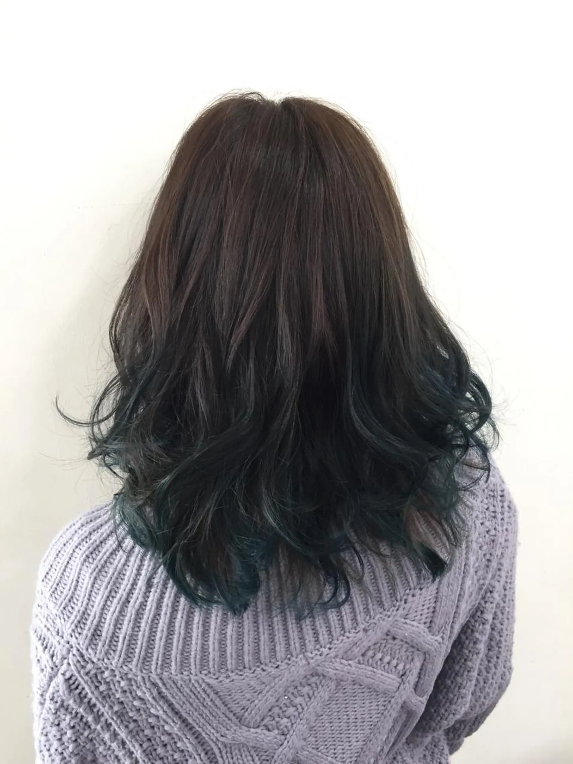 ミディアム カラー エメラルドグリーン 🌛ダブルカラー 🌜SAYAKAのヘアスタイル