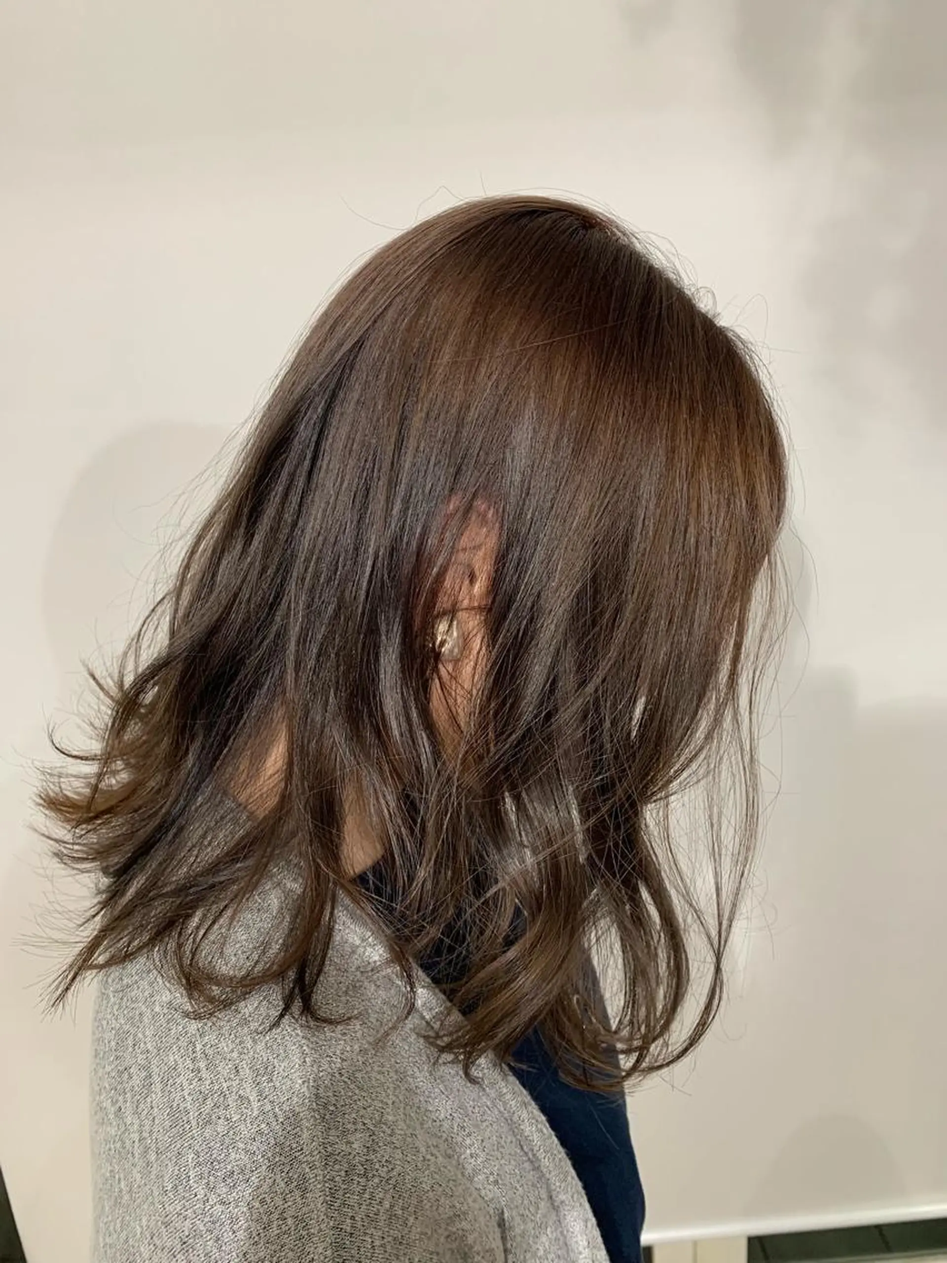 セミロング カラー パーマ ヘアアレンジ 加藤 綾華のヘアスタイル