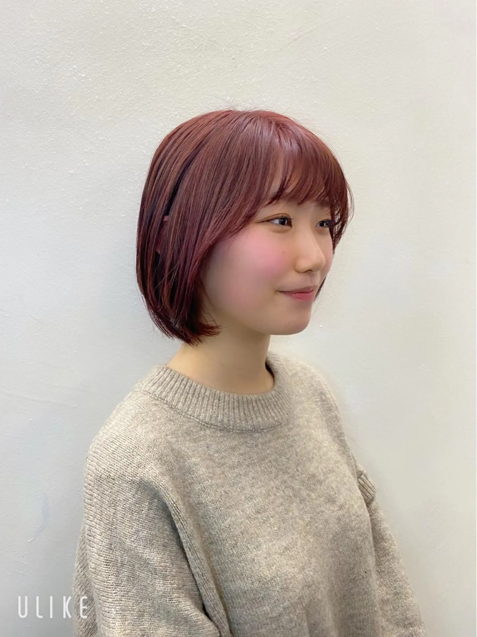 ショート カラー 似合わせレイヤー/ ニュアンスパーマ高倉のヘアスタイル