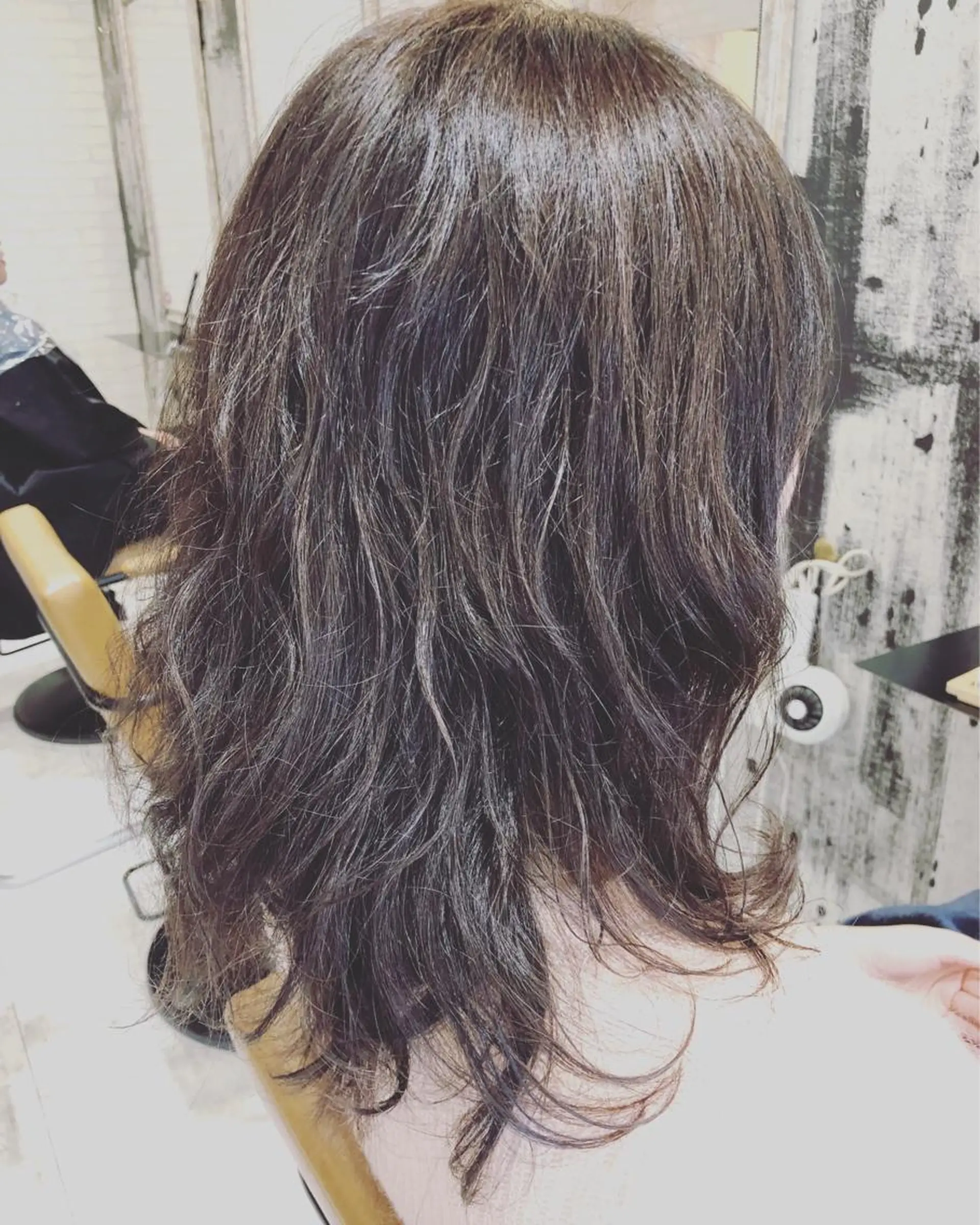 セミロング カラー パーマ 【デザイナー】田中 美生のヘアスタイル