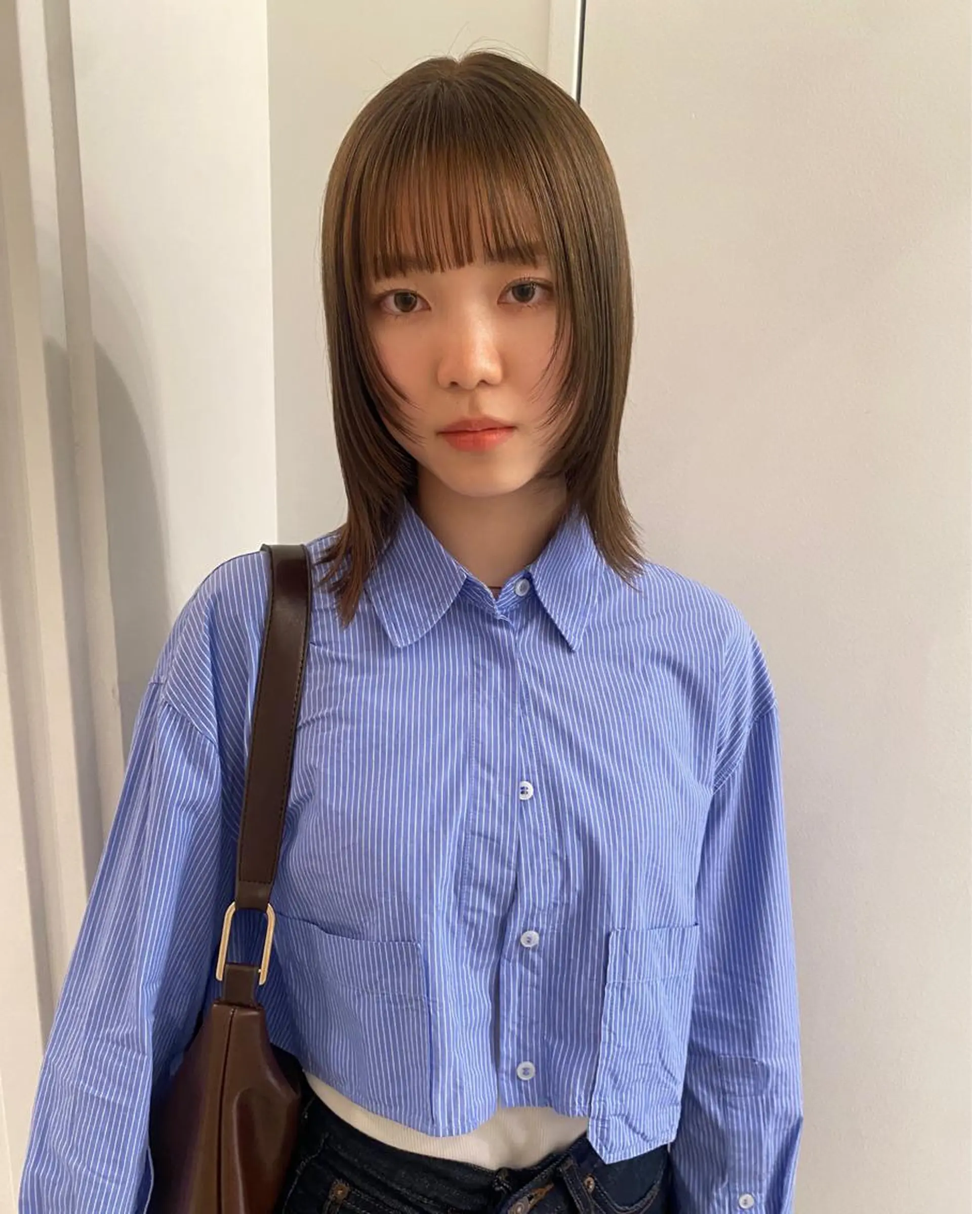 ミディアム カラー パーマ 縮毛矯正 riria/ボブ /透明感カラー🎀のヘアスタイル