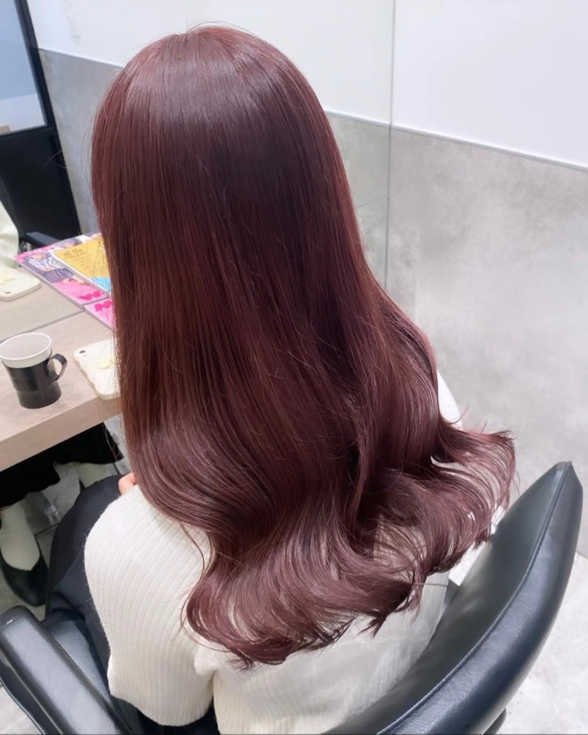 セミロング カラー 💗ガーリーヘア🎀 saki💗のヘアスタイル