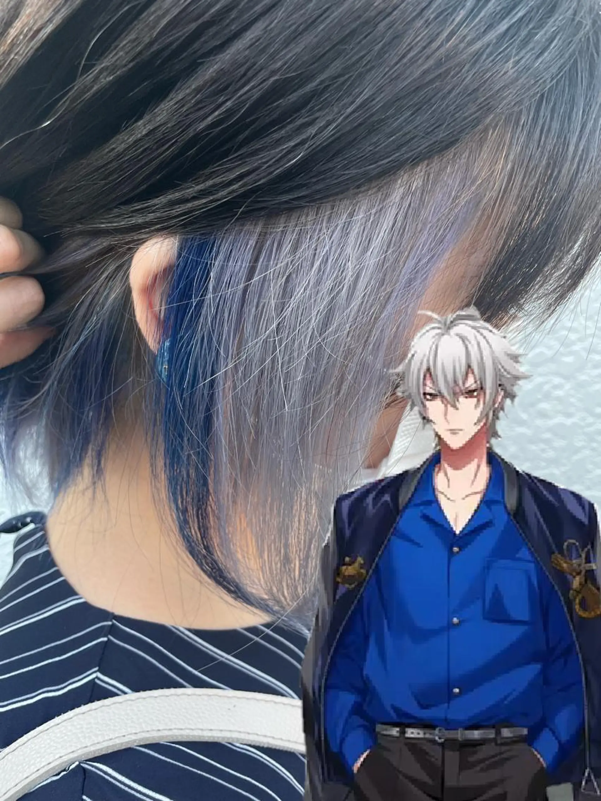 ミディアム カラー インナーカラー 推し ブリーチ  髪質改善のヘアスタイル