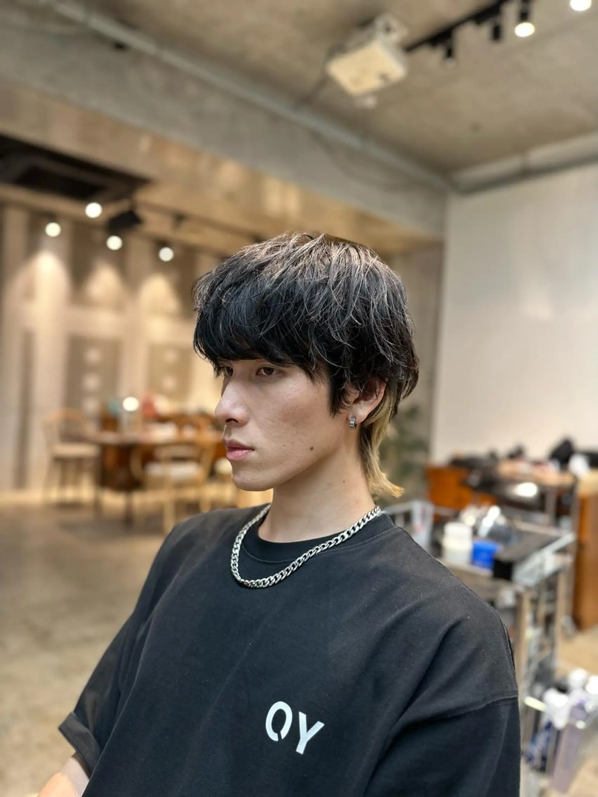 カラー メンズ メンズウルフカット ウルフカット 高島 悠吾のヘアスタイル