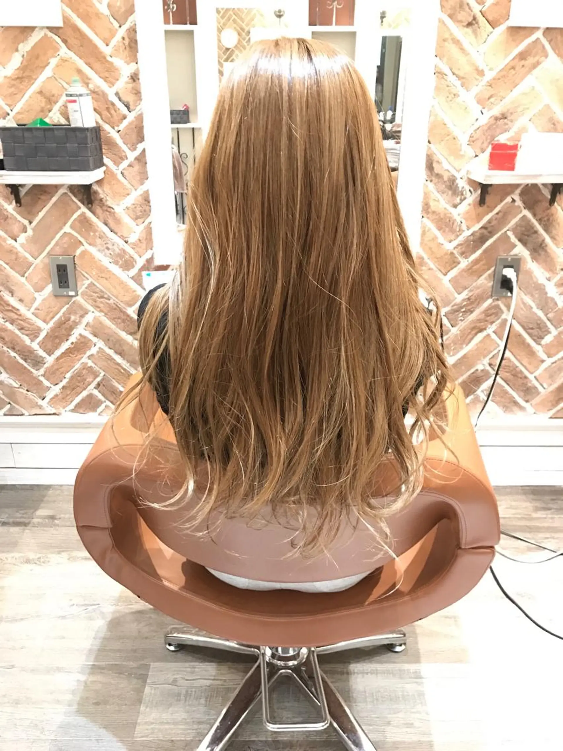 ロング カラー パーマ ハイライトカラー イルミナカラー ハイライト 神野 雅樹のヘアスタイル