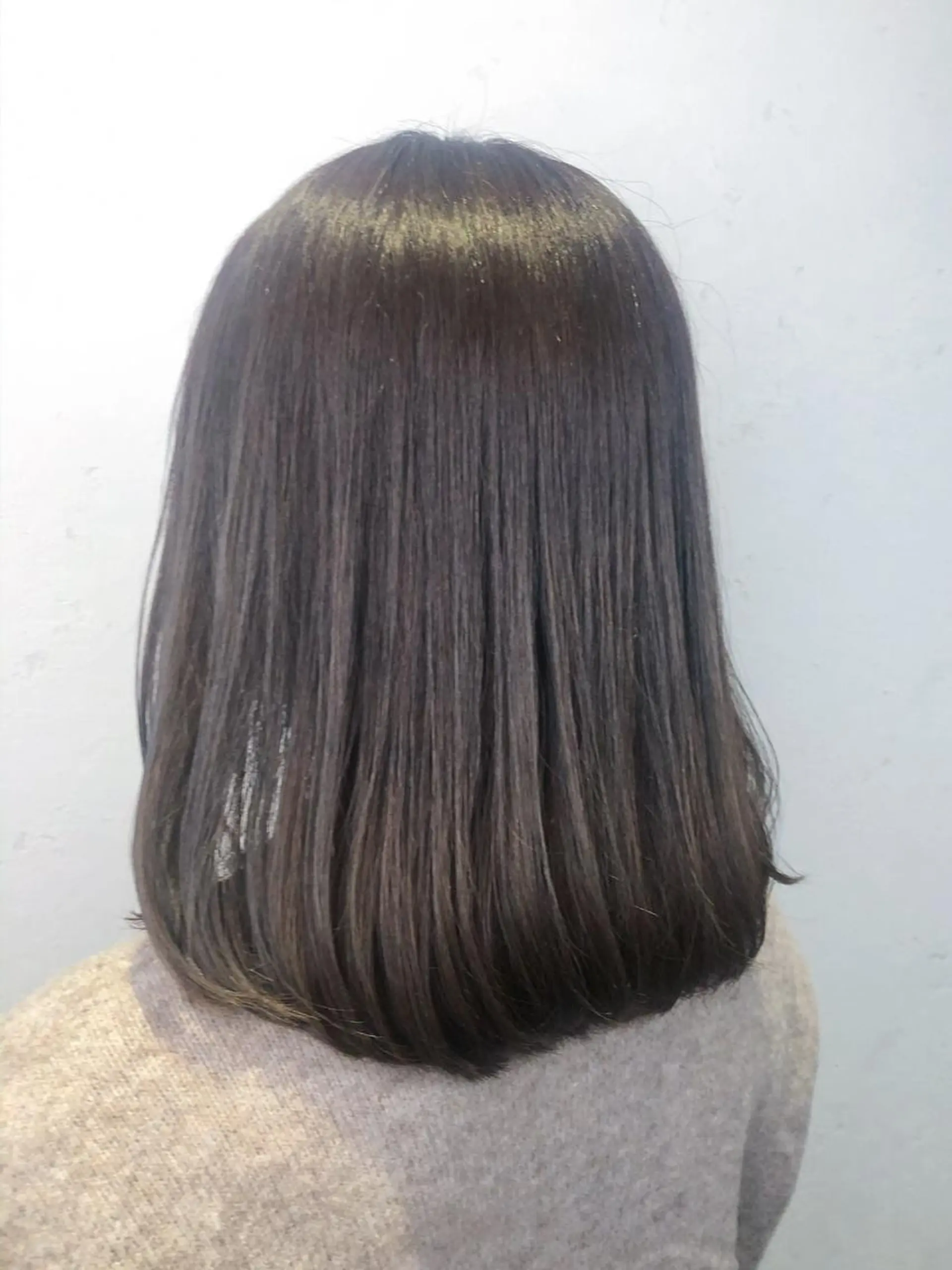 ミディアム パーマ カット 縮毛矯正 トリートメント 池田 寿子のヘアスタイル