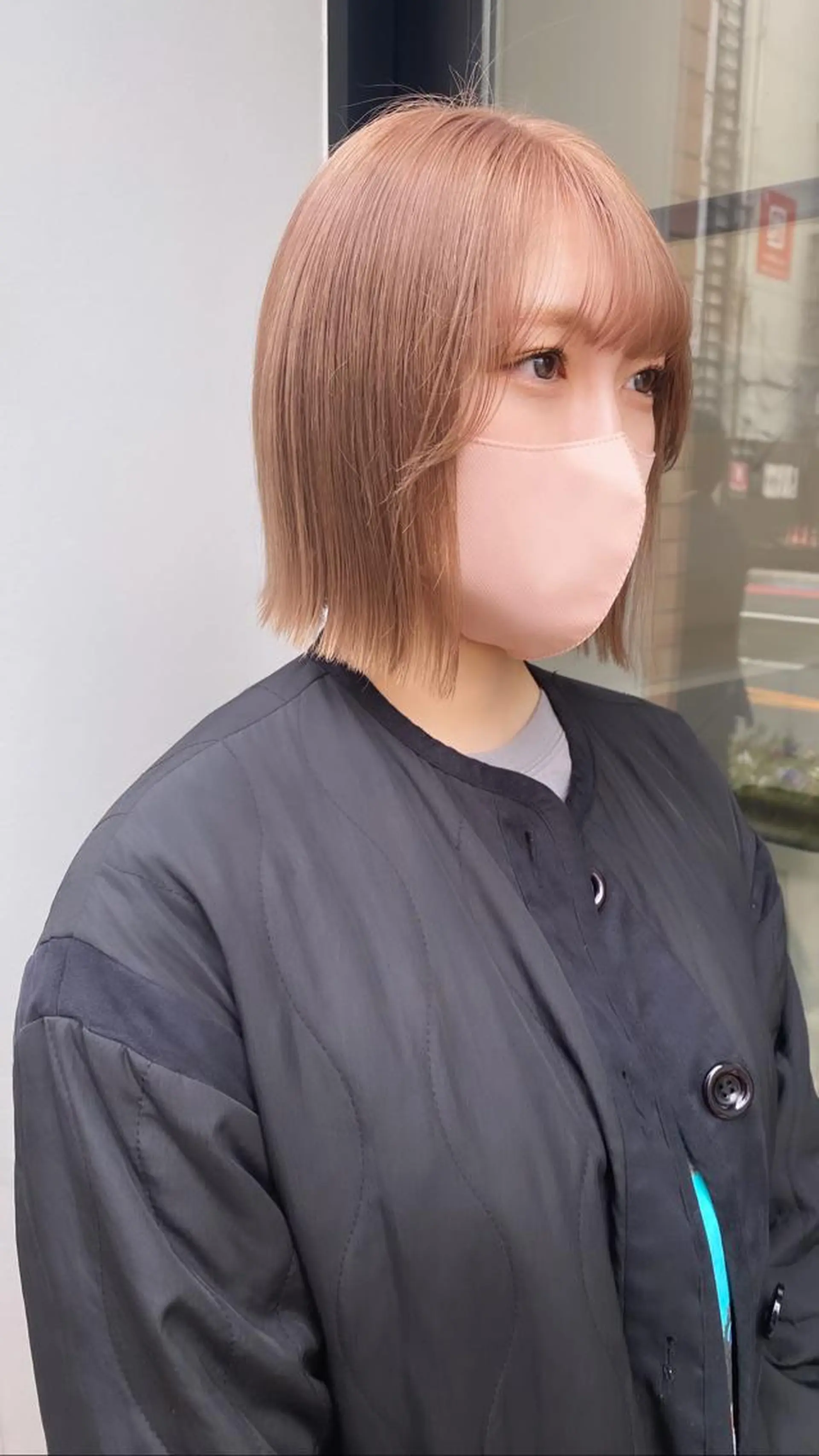 ショート カット ヘアカラー 縮毛矯正 RURI韓国ボブ 🇰🇷タッセルボブのヘアスタイル