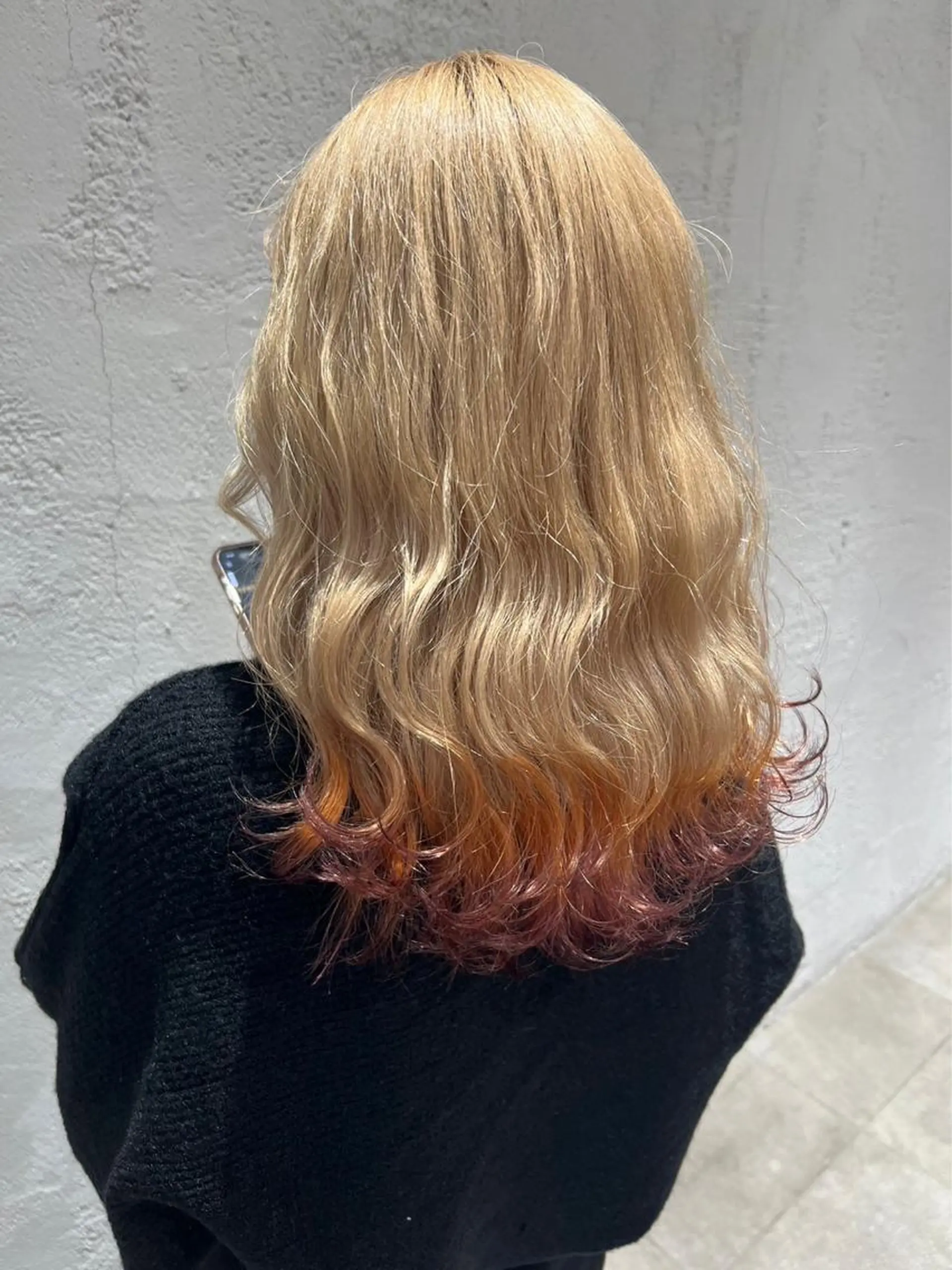 ロング カラー ヘアアレンジ ブリーチ デザインカラー iena渋谷 /ゆーこのマツエク・マツパデザイン