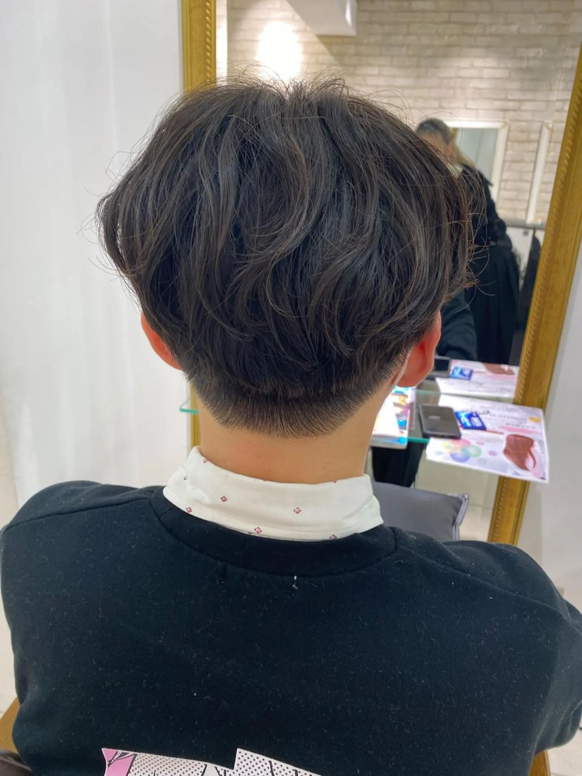 パーマ メンズ 透明感カラー 古山 結季🌙🖤のヘアスタイル