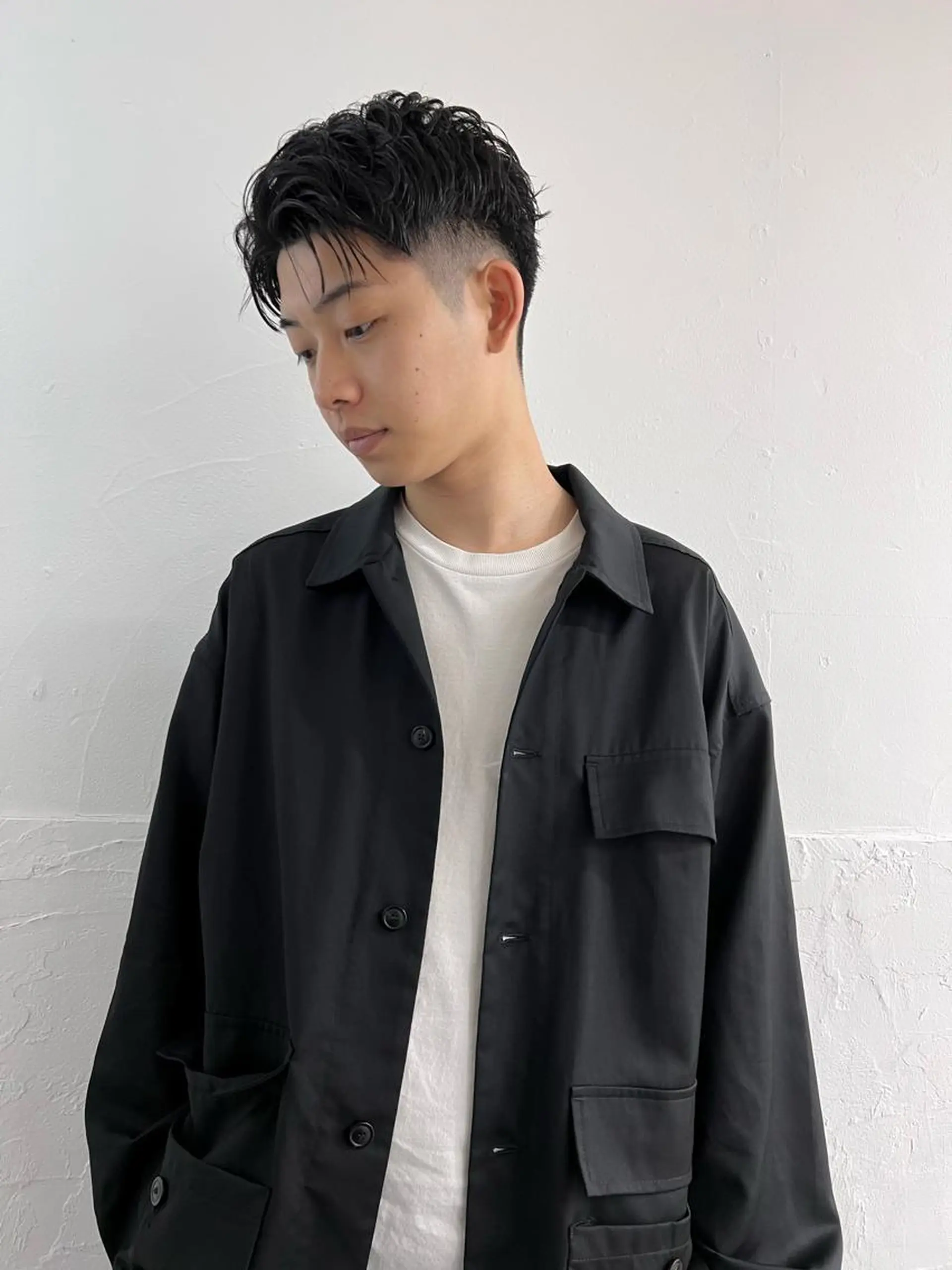 ショート メンズ メンズ専門ブリー チカラー⚡️リュウジのヘアスタイル