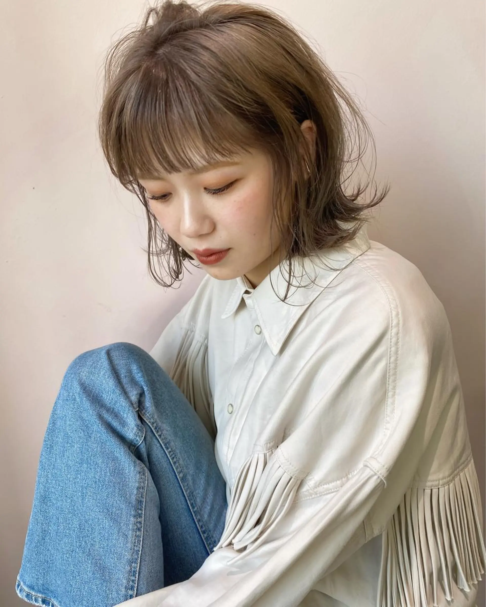 ショート カラー 松田 詩奈のヘアスタイル