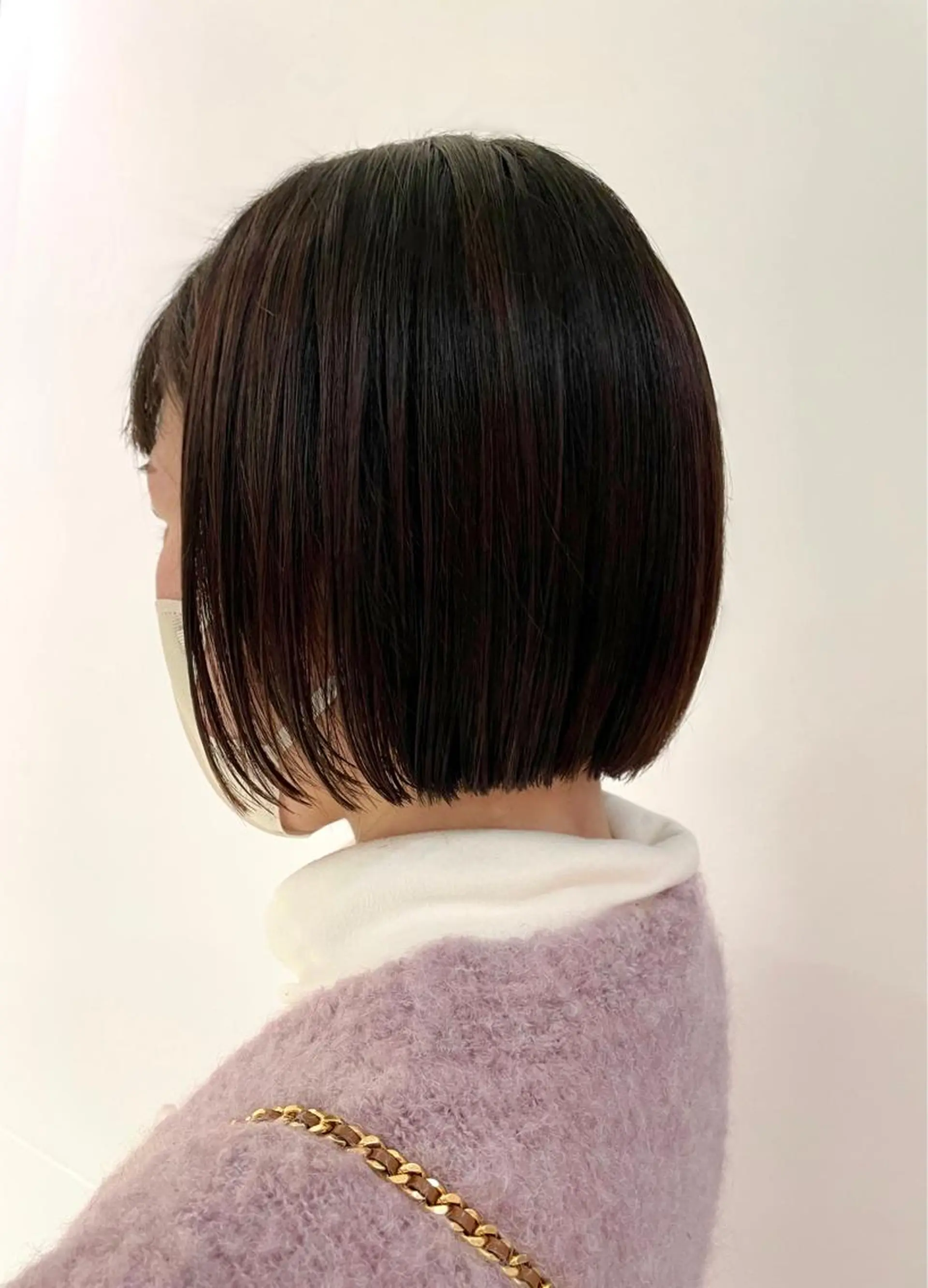 ミディアム 切りっぱなしボブ ボブ カット 吉田 未来のヘアスタイル