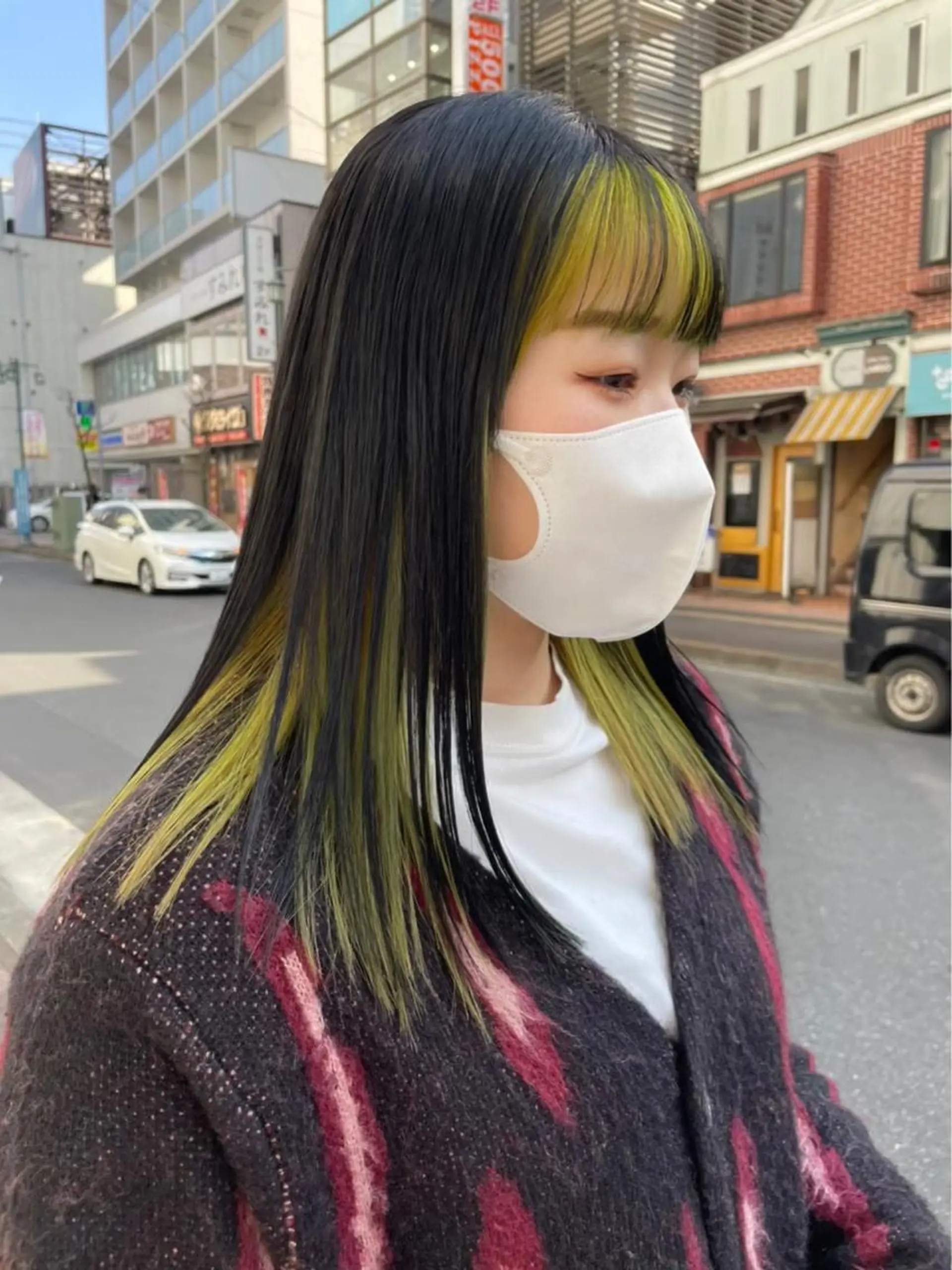 ロング カラー ブリーチ ケアブリーチ 透明感カラー デザインカラー ダブルカラー ヘアカラー メンズ特化/マツエク AYAKA🌙のヘアスタイル