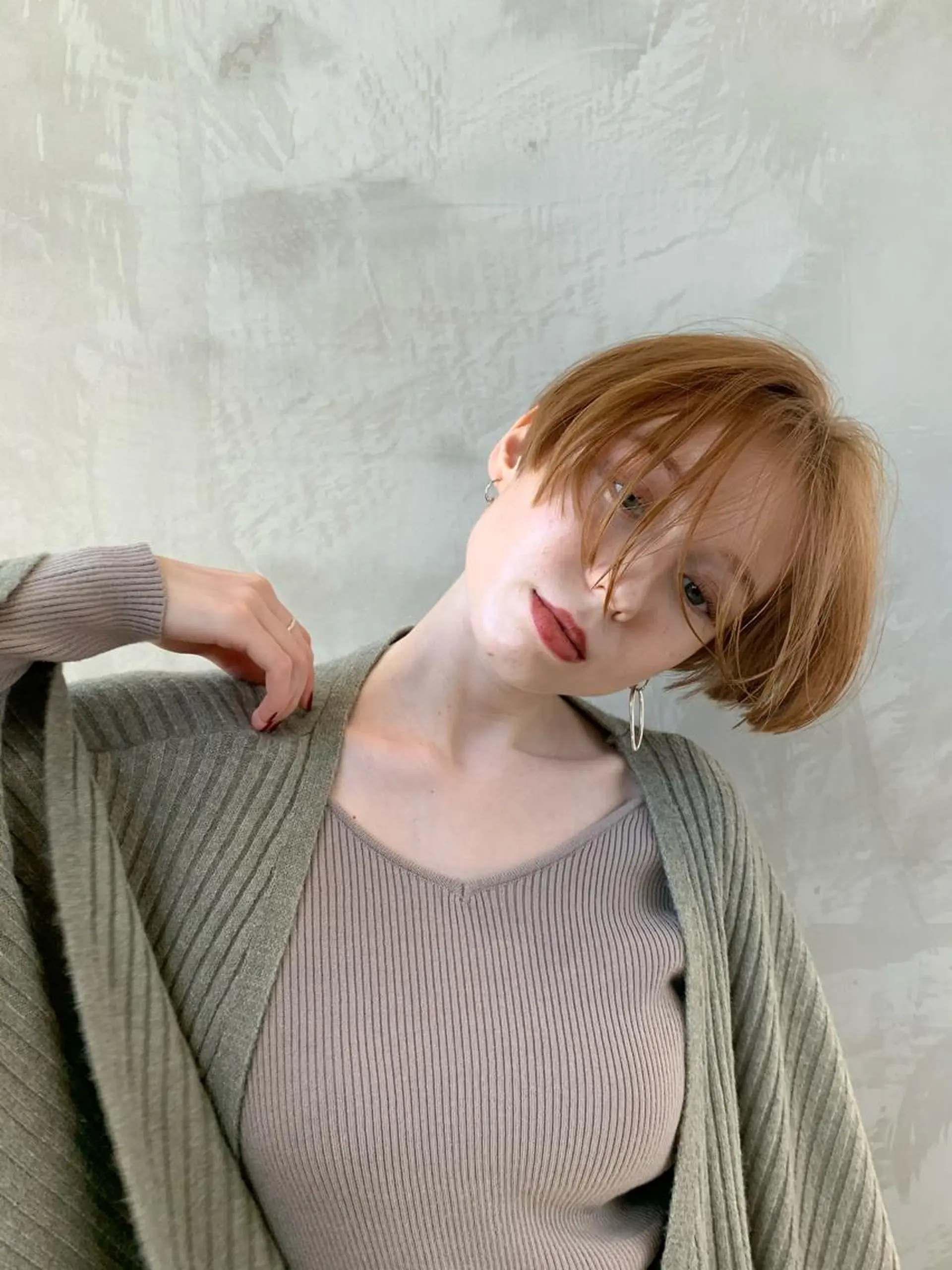 ミディアム カラー ヘアカラー トリートメント 🉐レイヤー/塩見 弘樹🉐渋谷のヘアスタイル