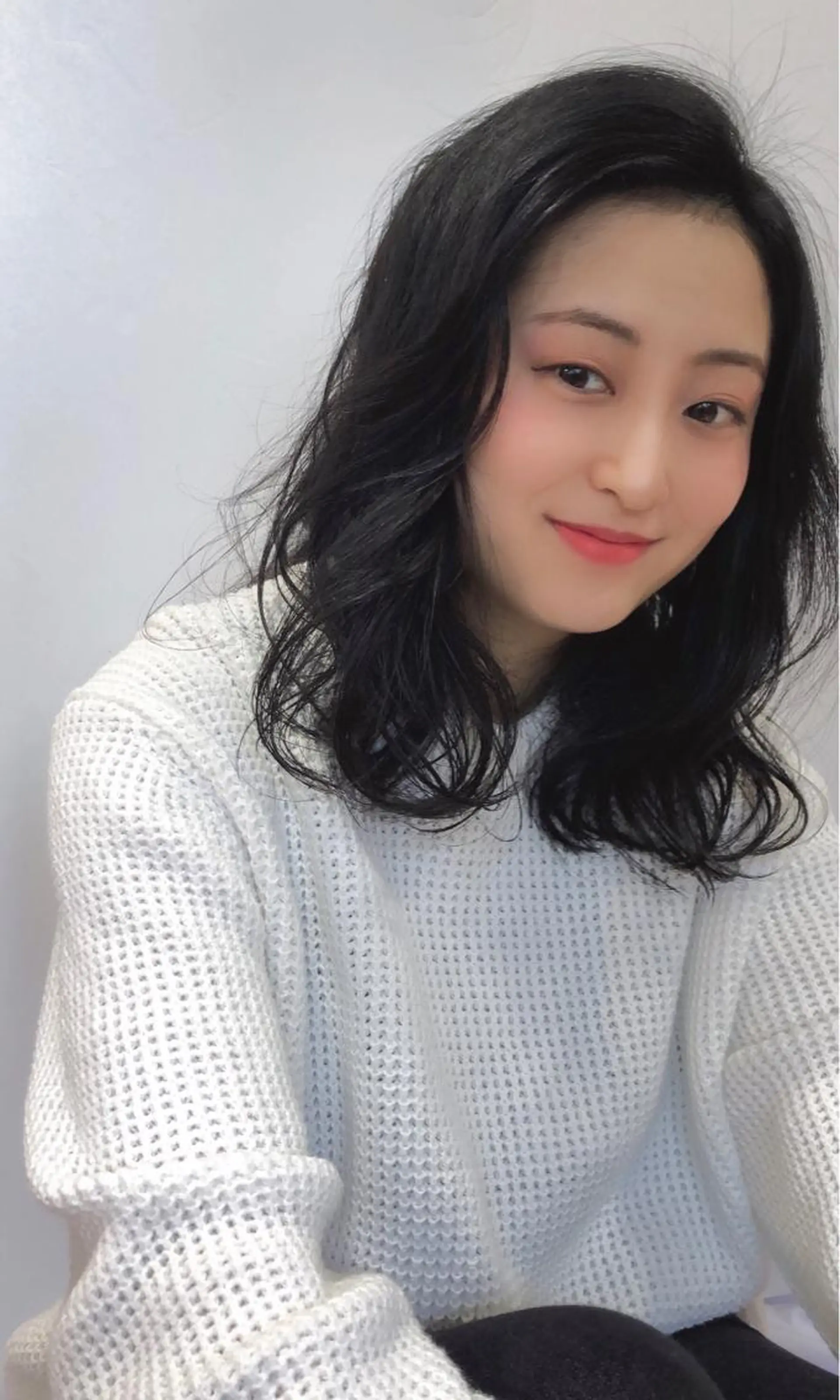 セミロング カラー パーマ 💙あかみね 💙（mine）のヘアスタイル