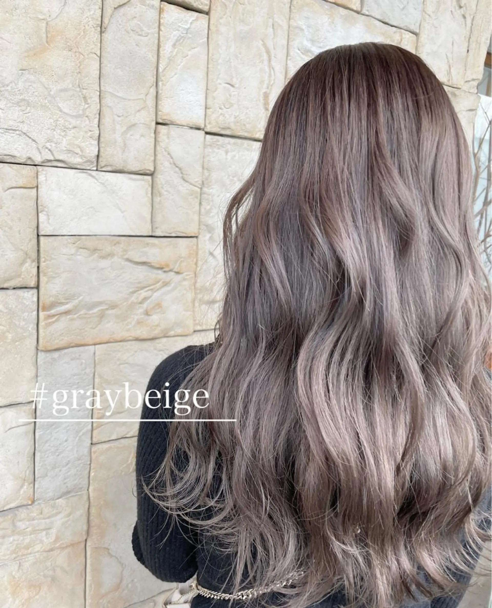 ロング カラー 透明感カラー カット ヘアカラー トリートメント F-LILA (リラ)Ainaのヘアスタイル