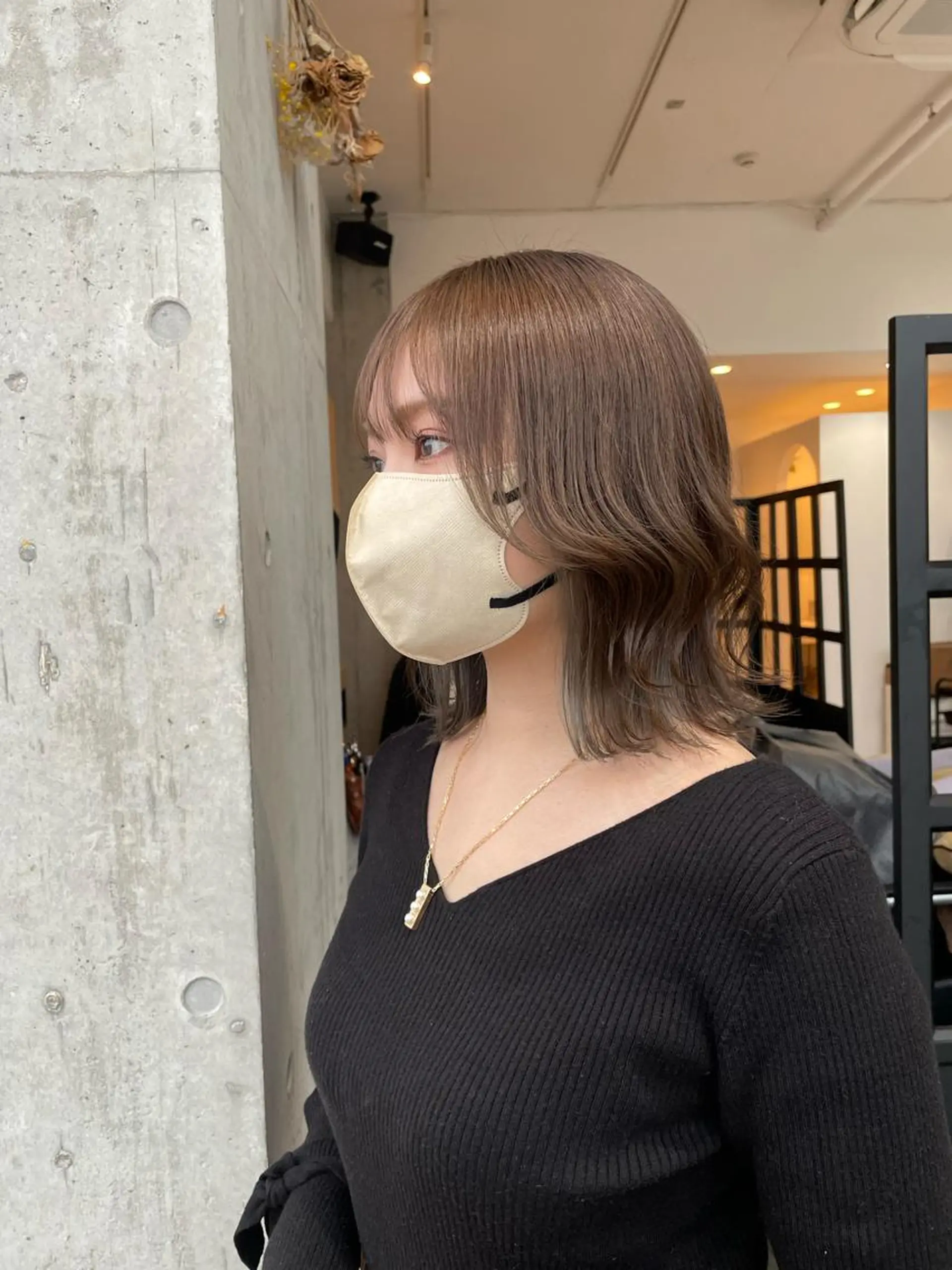 ミディアム ヘアカラー トリートメント ✨透明感カラー/縮毛 恵比寿HAYATO✨のヘアスタイル