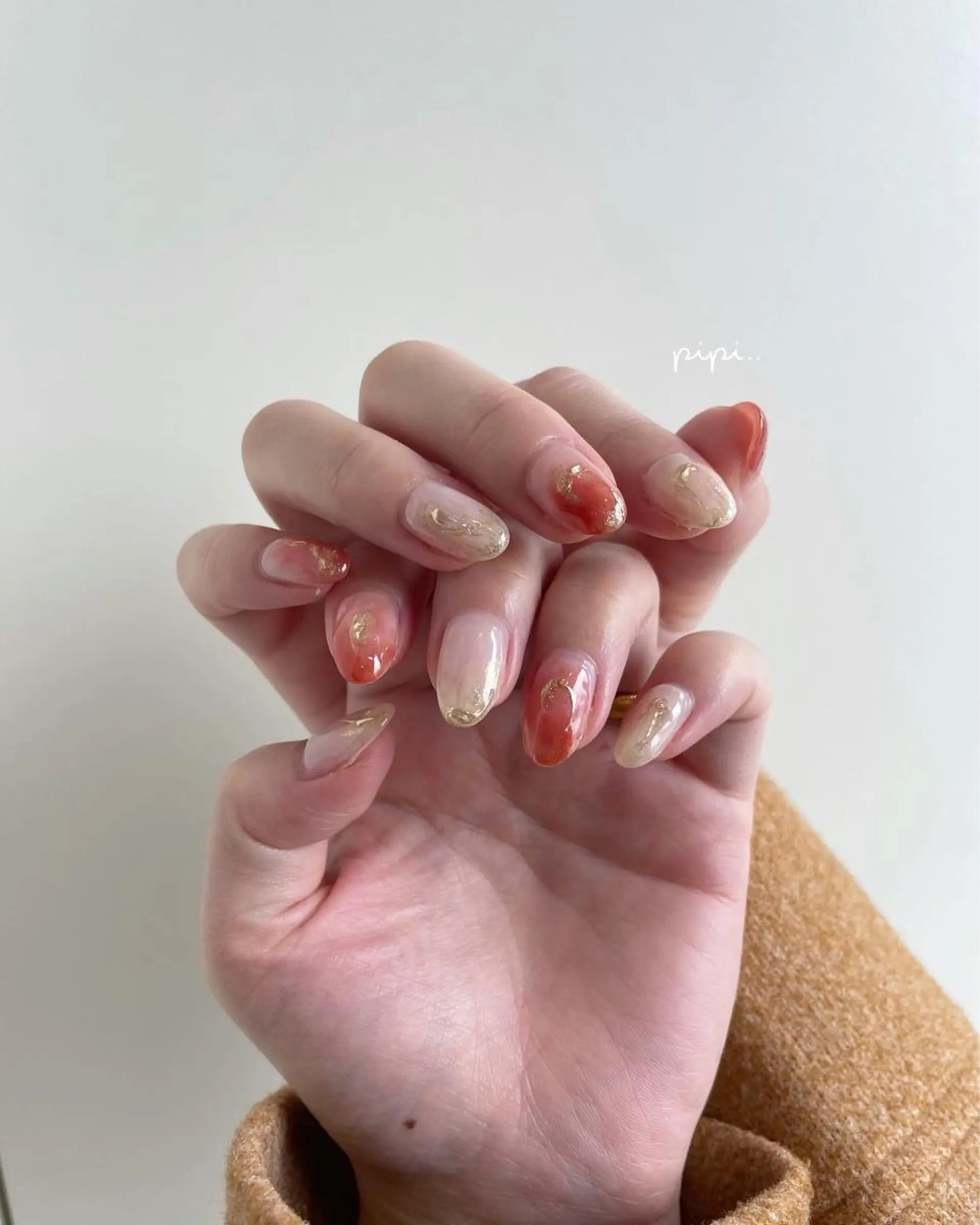 ミディアム ネイル ブライダルネイル pipi ..のネイルデザイン