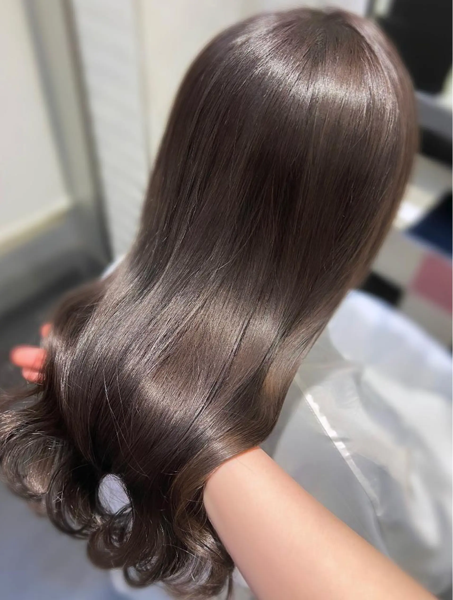 ロング カラー ベージュカラー ブラウンカラー ショコラグレージュ チョコレートブラウン ココアベージュ カット ヘアカラー トリートメント 韓国ヘア ♡tomimaのヘアスタイル