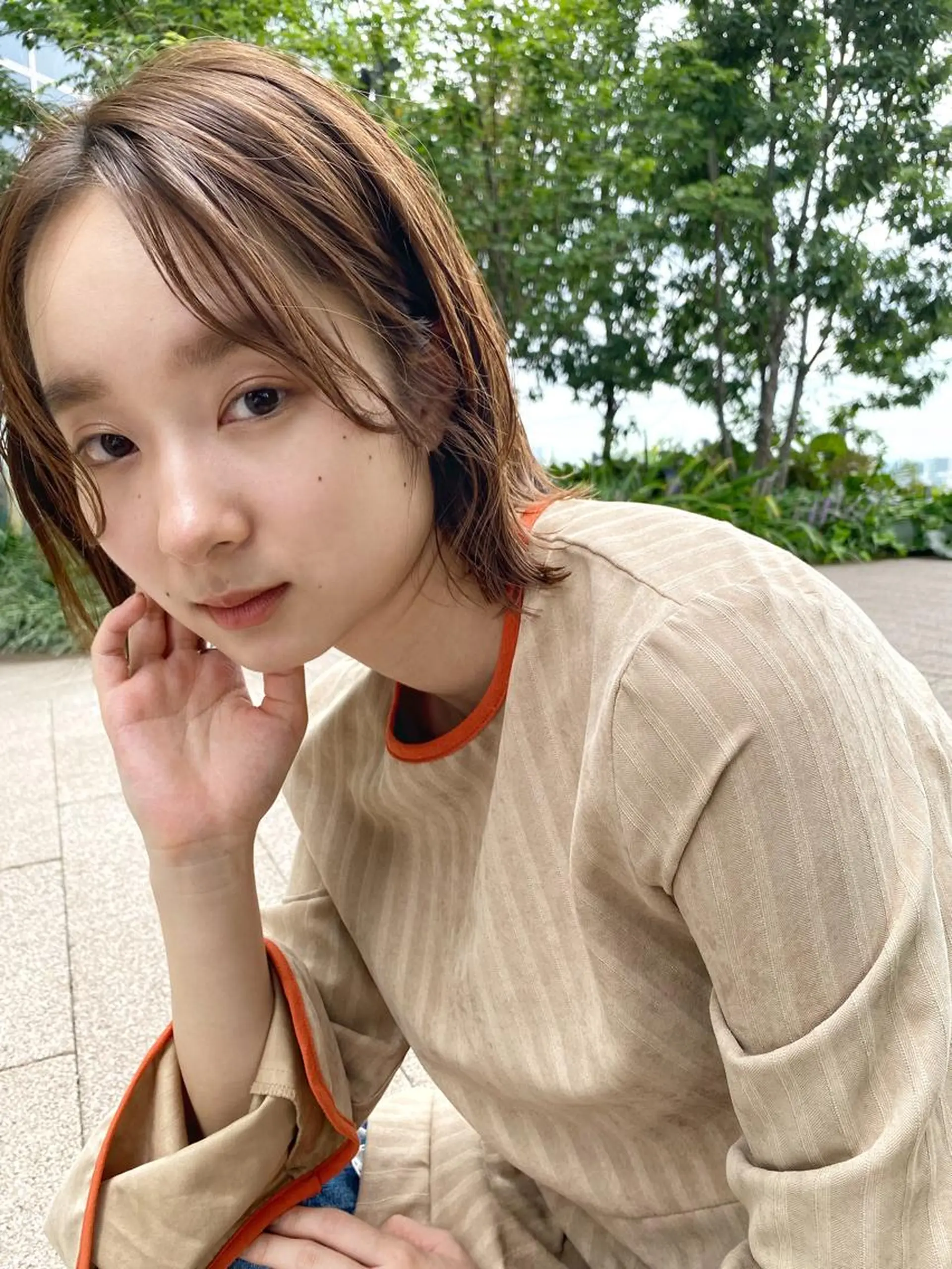 ショート カラー ベージュカラー ボブ カット ヘアカラー トリートメント 🉐メンズヘア特化 men's/ケンイチのヘアスタイル