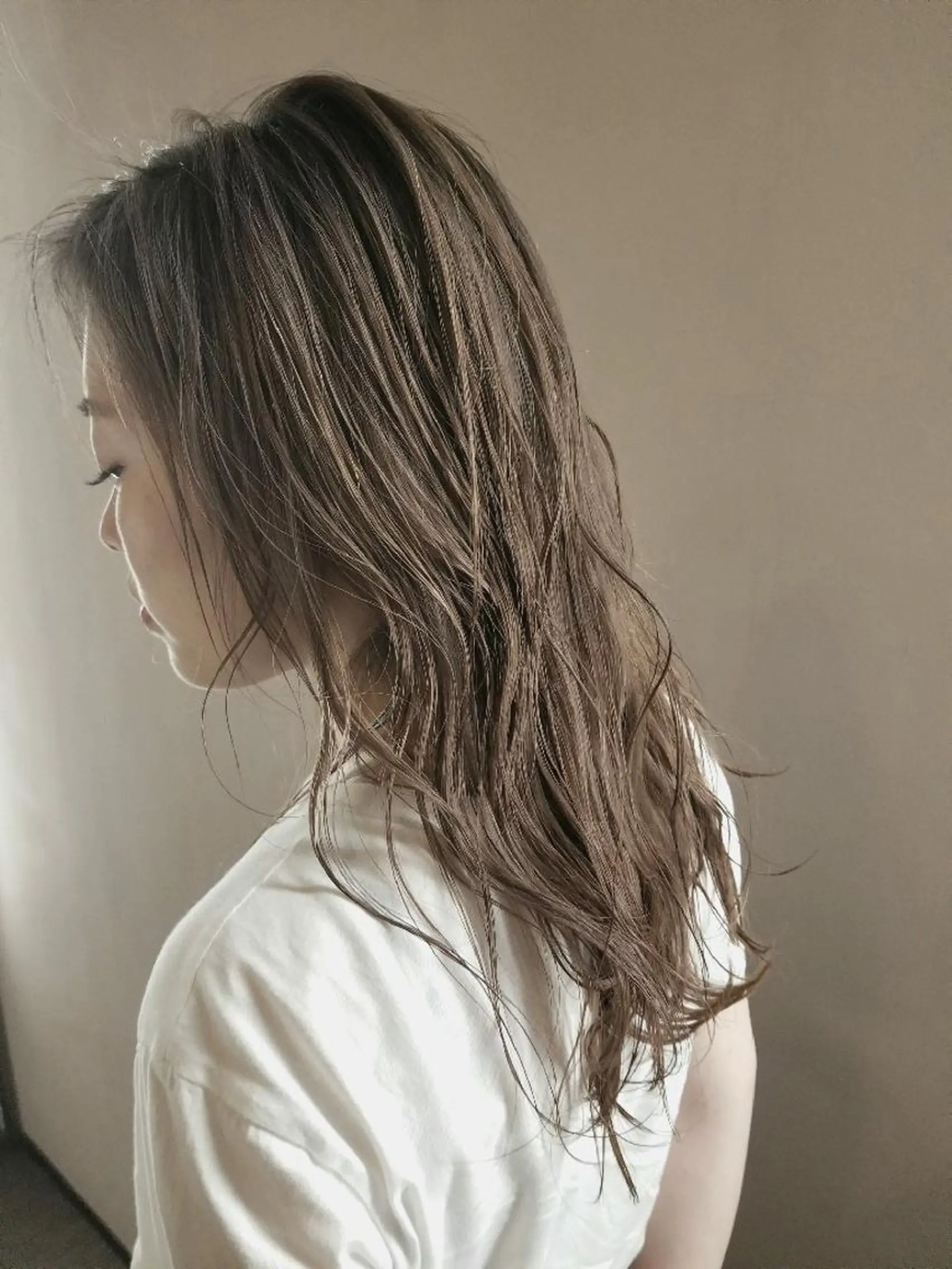 セミロング Ash 店長　山下達也のヘアスタイル