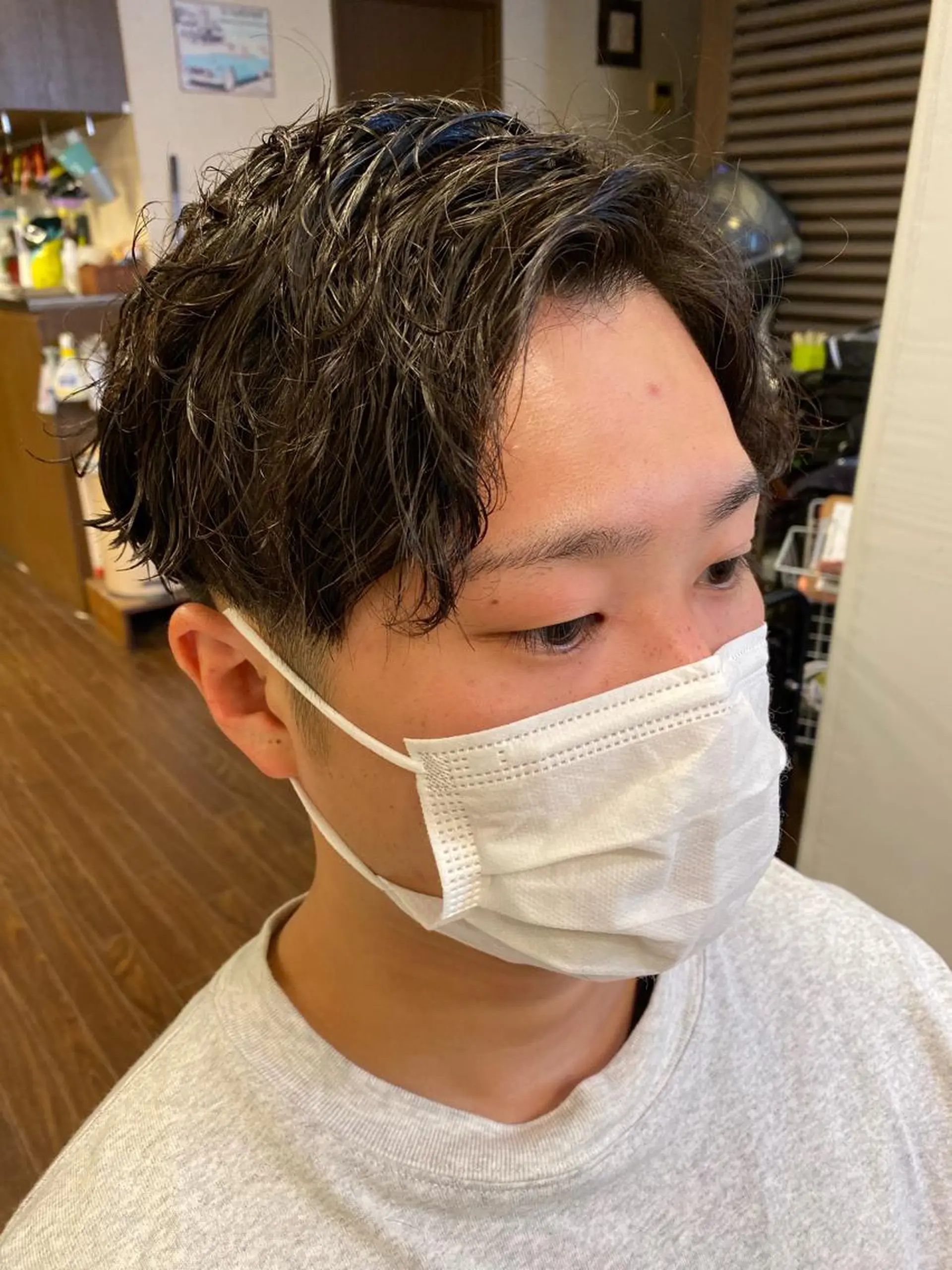 パーマ メンズ カット ヘアカラー パーマ ヘッドスパ liL  hair サトウリョウタのヘアスタイル