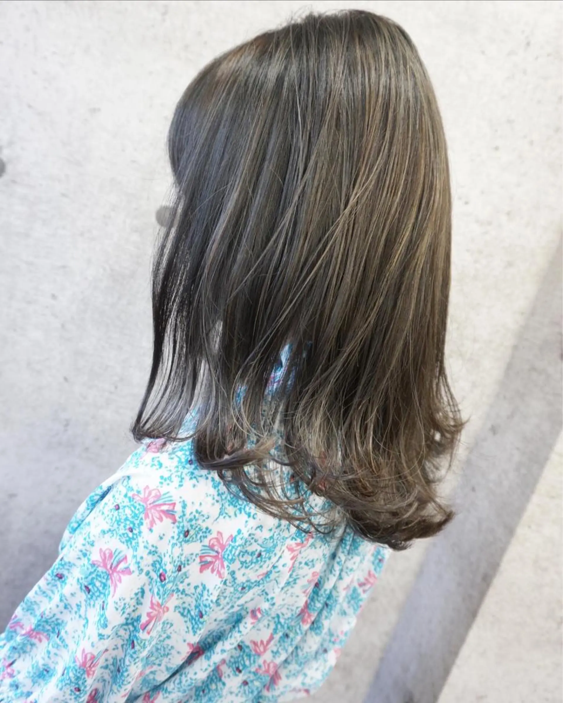 ミディアム ハイライト カット ヘアカラー トリートメント hair teria ryu 大塚のヘアスタイル