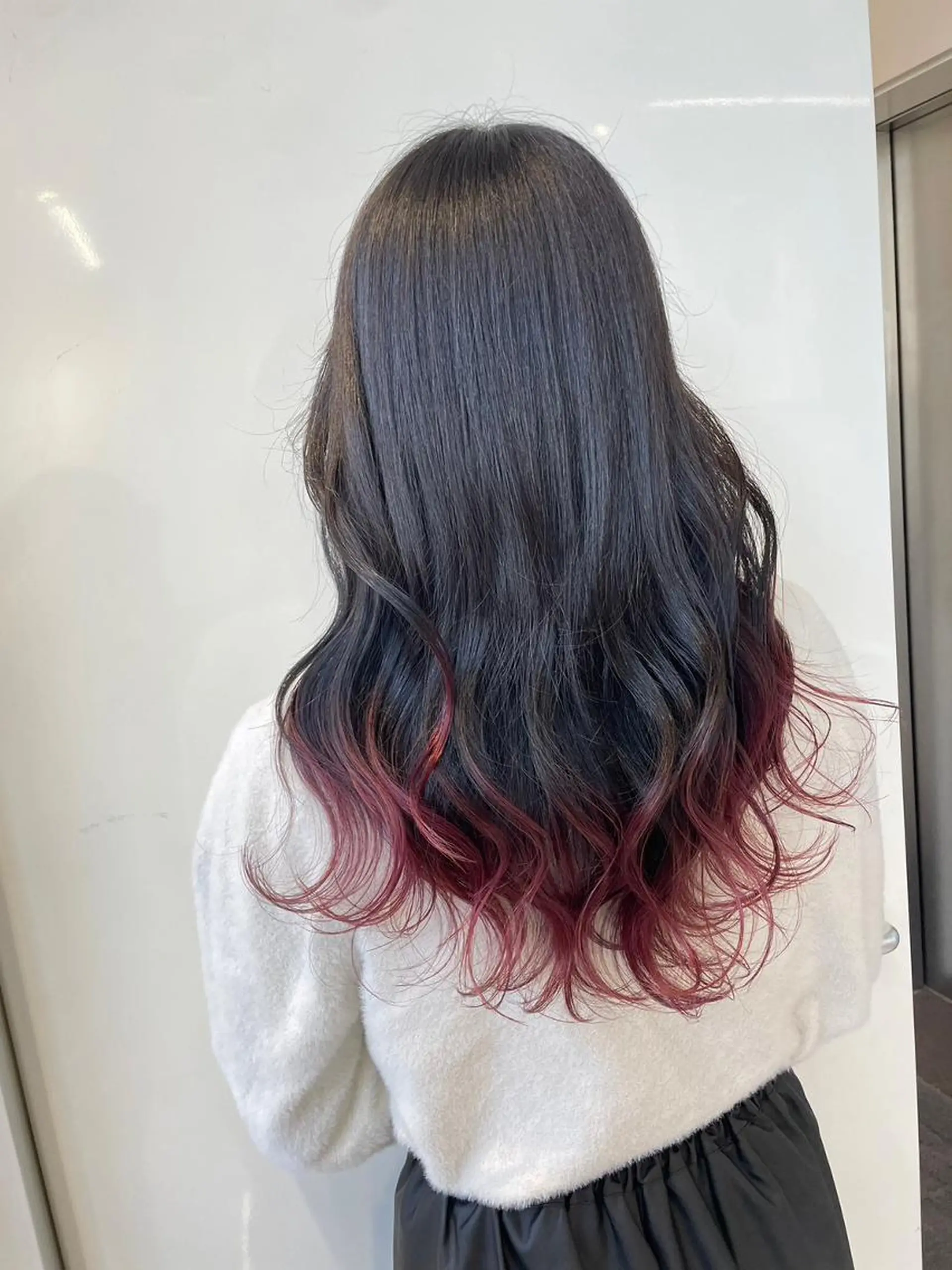 カラー アディクシーカラー バレイヤージュ ブリーチ ダブルカラー グラデーションカラー 【公式】amble luxe池袋東口🩷のヘアスタイル