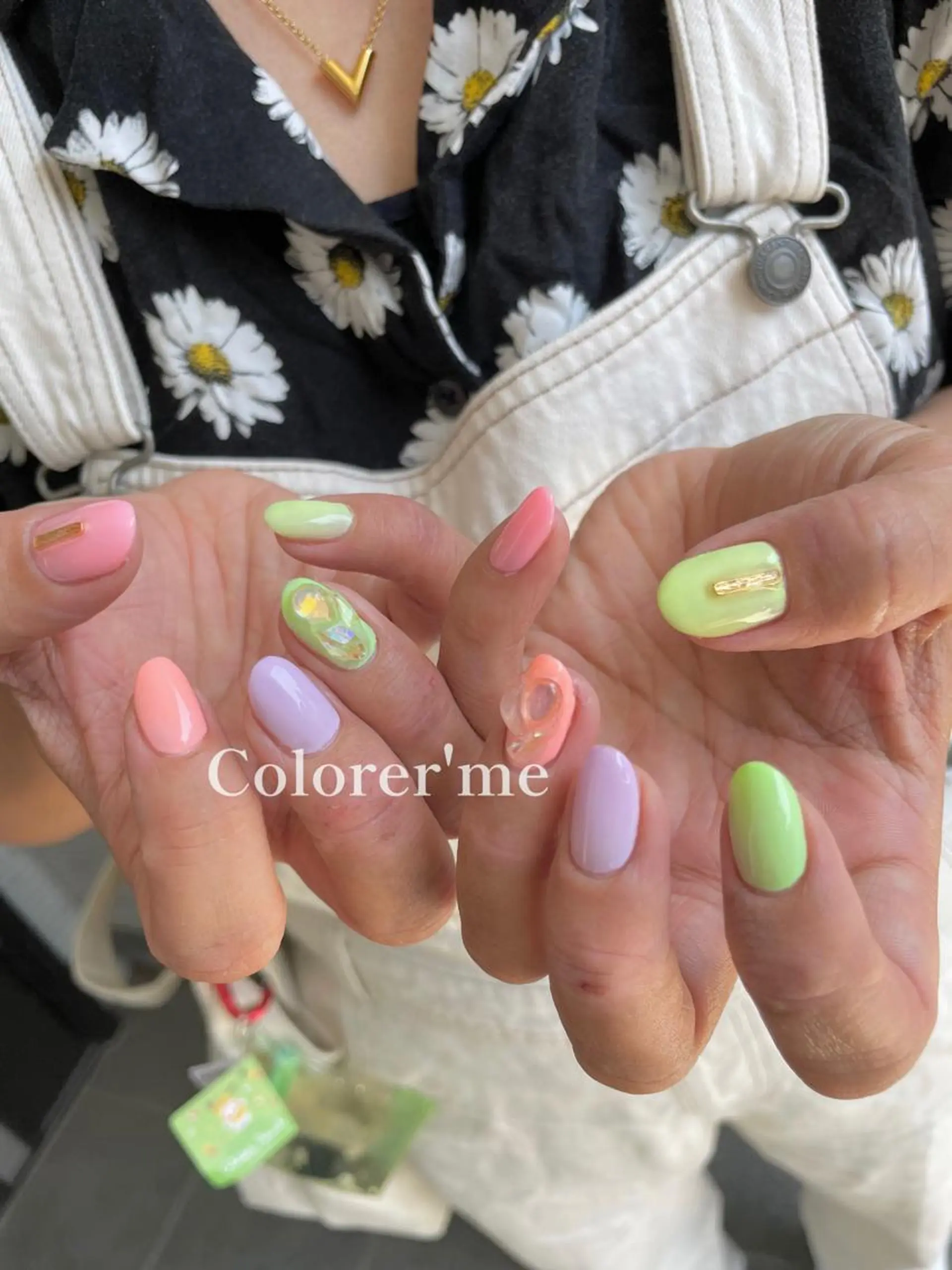 ネイル パステルネイル 夏ネイル Colorer'me クロレミーのネイルデザイン
