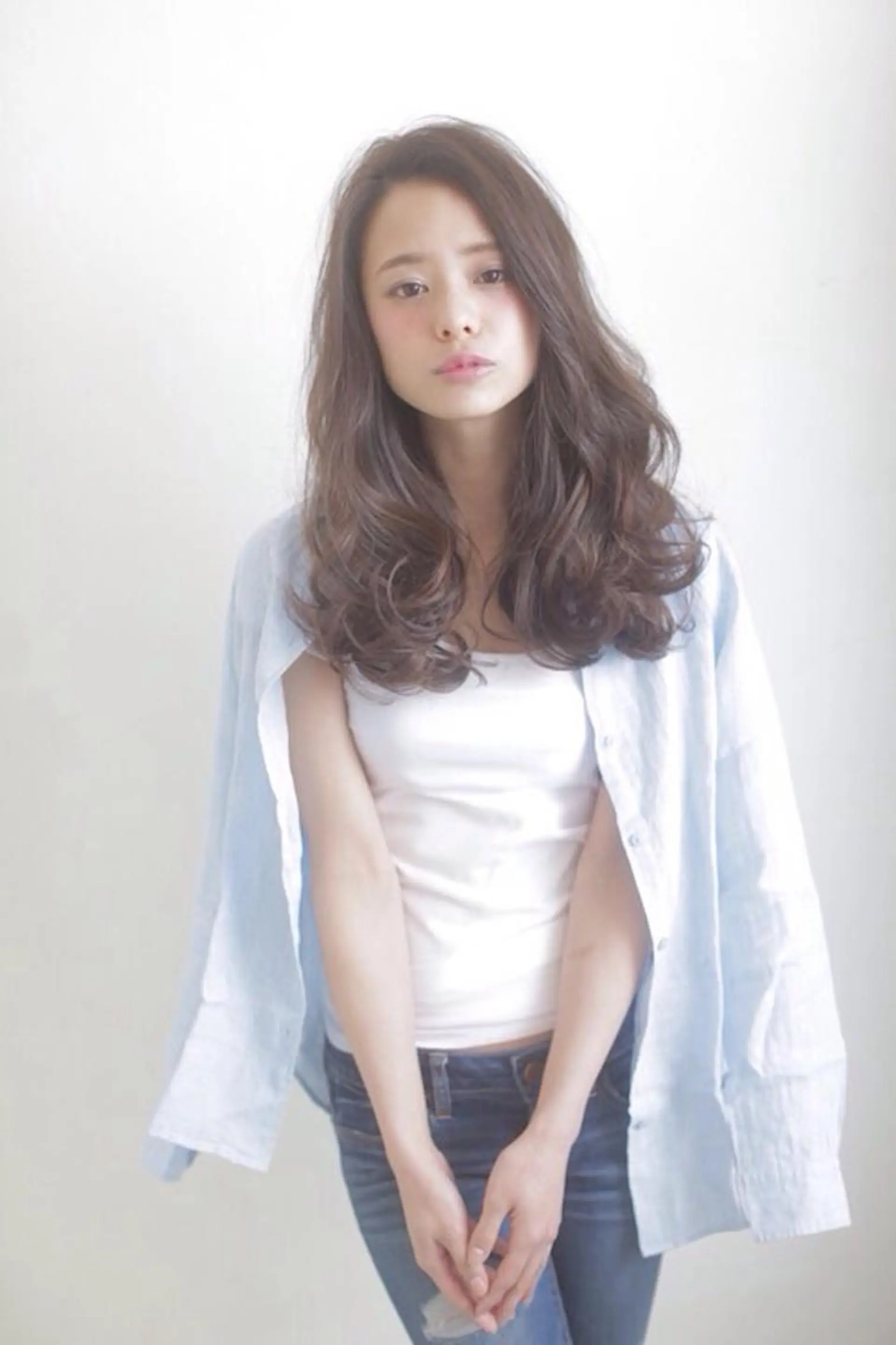 セミロング 【ブリーチ髪質改善 パーマ】宮田浩章のヘアスタイル