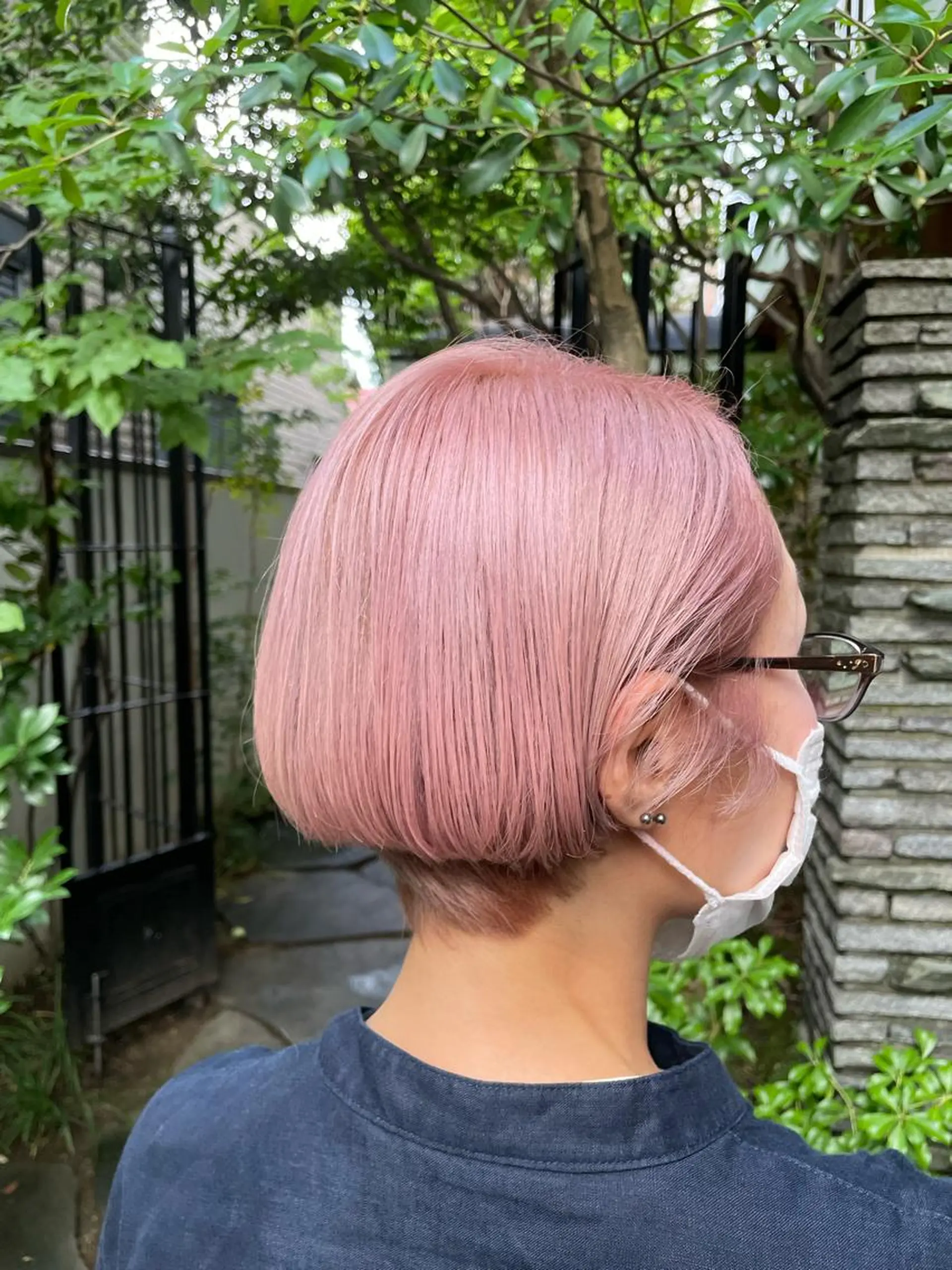 カラー ベージュカラー ピンクカラー ピンクベージュ 西影 祐哉のヘアスタイル