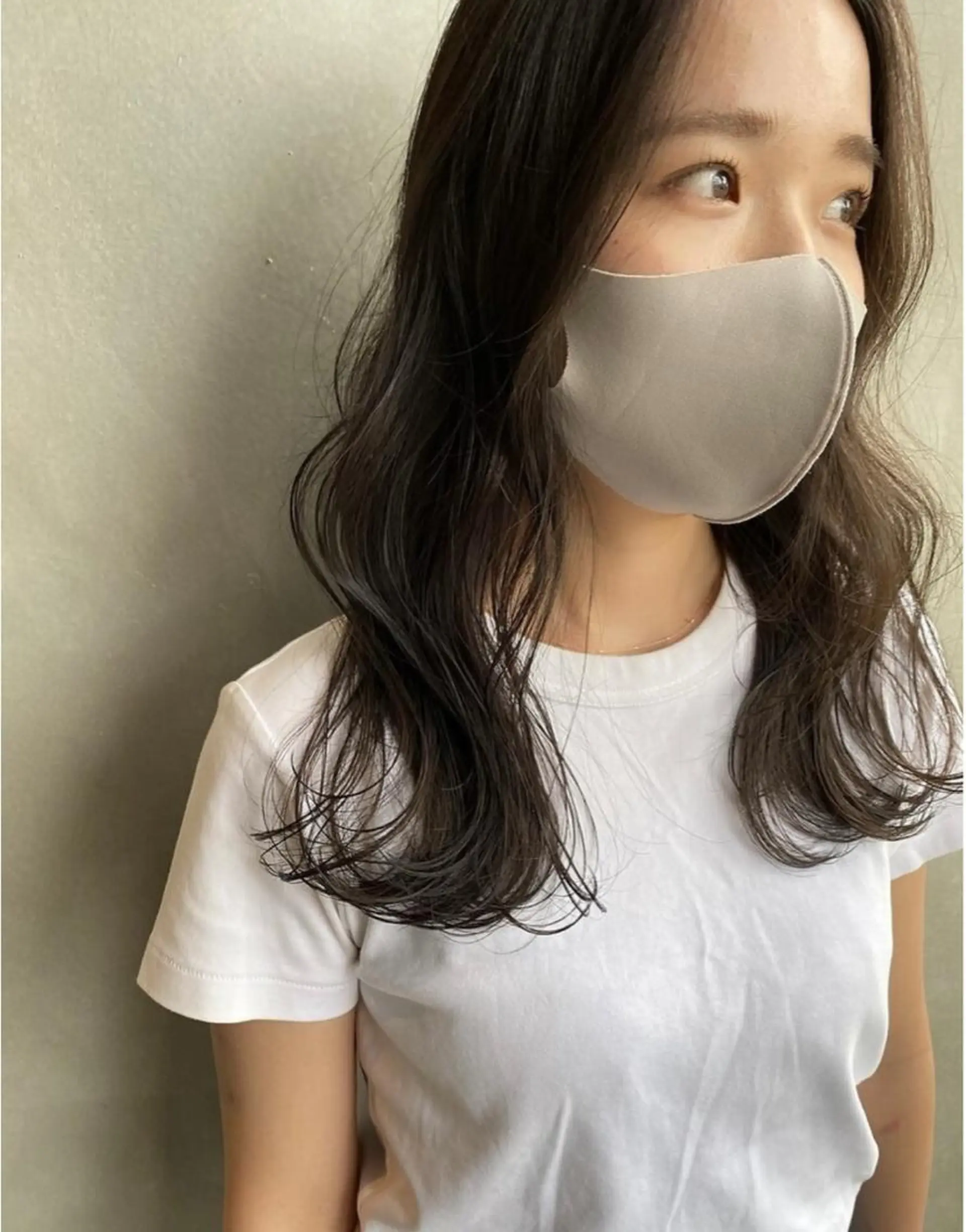 セミロング カット カットモデル募集 ロロネー三国のヘアスタイル