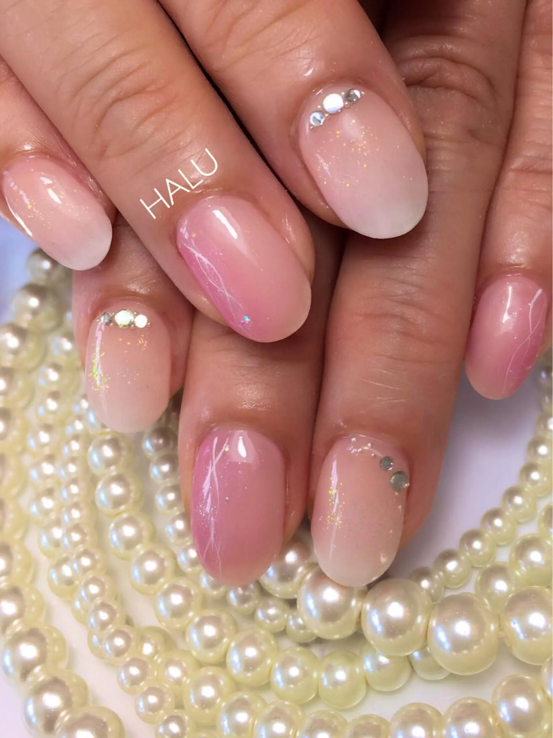 ネイル ニュアンスネイル オフィスネイル HALU ハルのネイルデザイン