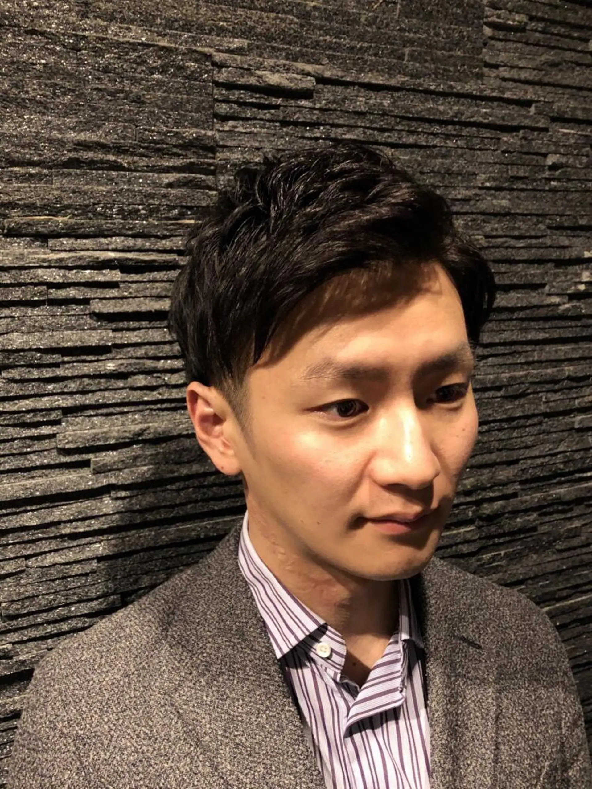 ショート パーマ メンズ 正野 菜津美のヘアスタイル