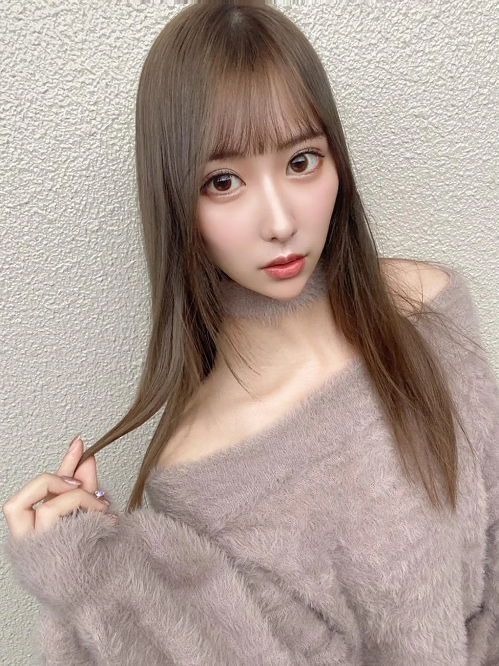 ミディアム カラー イルミナカラー 髪質改善 縮毛矯正 tuuli トゥーリのヘアスタイル