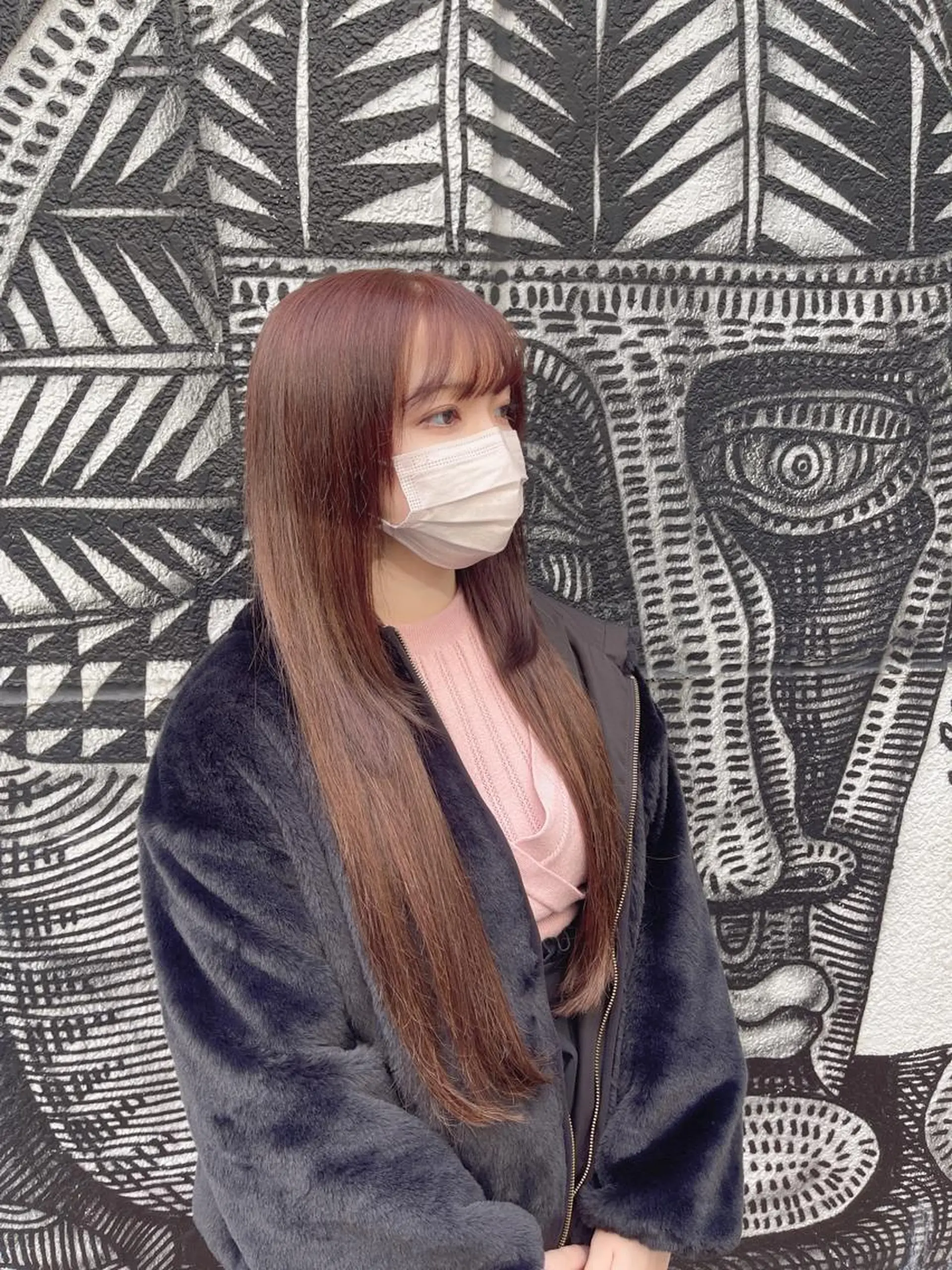 ロング カラー ヘアアレンジ 編み込みエクステ ブラウンカラー オレンジ オレンジブラウン エクステ 🌈派手髪エクステ ブレイズ🌈ひろとのヘアスタイル