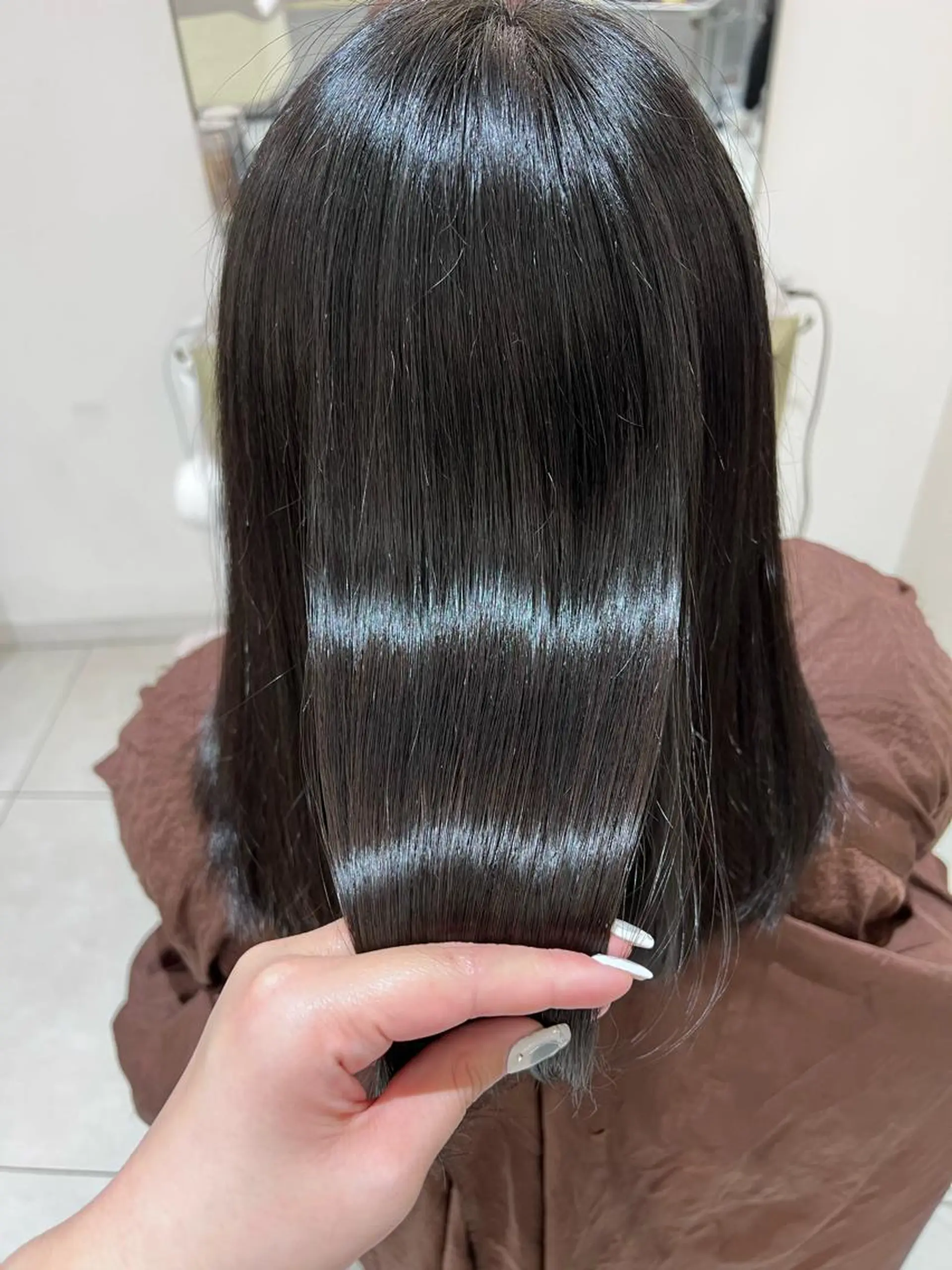 セミロング 髪質改善 トリートメント 中嶋 彩乃のヘアスタイル