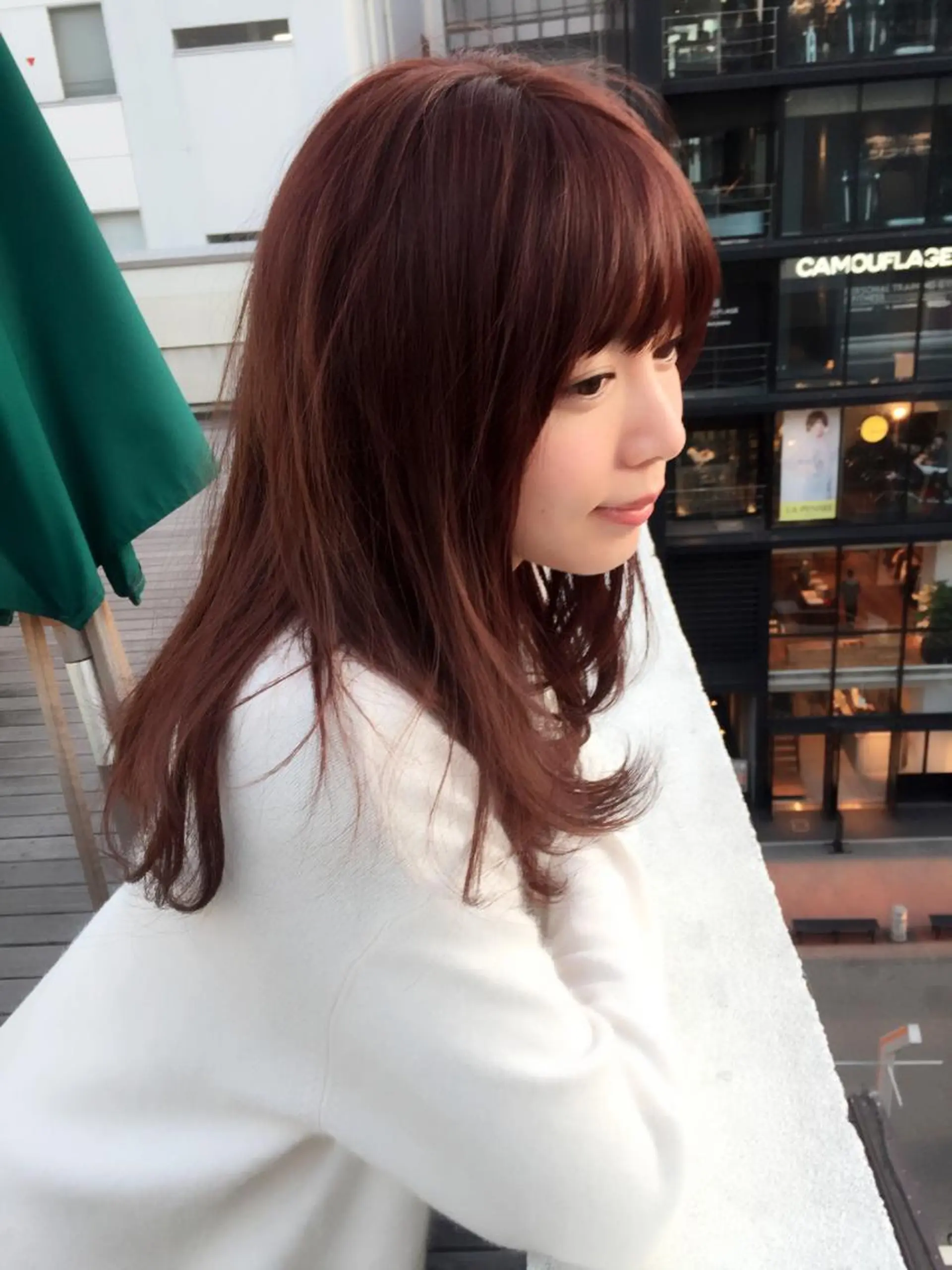 セミロング sato yoのヘアスタイル