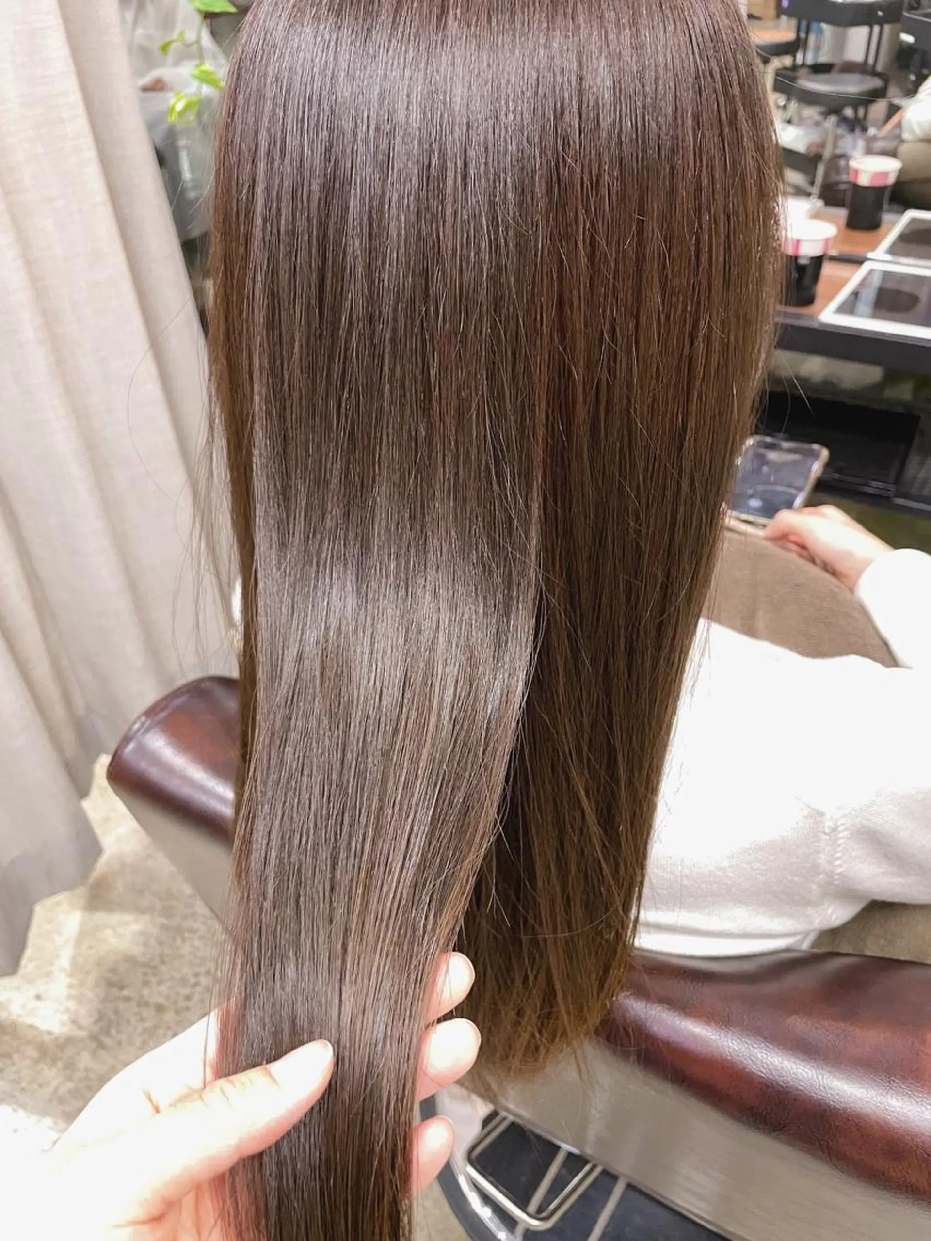 ロング カット ヘアカラー トリートメント 石上 沙也香のヘアスタイル