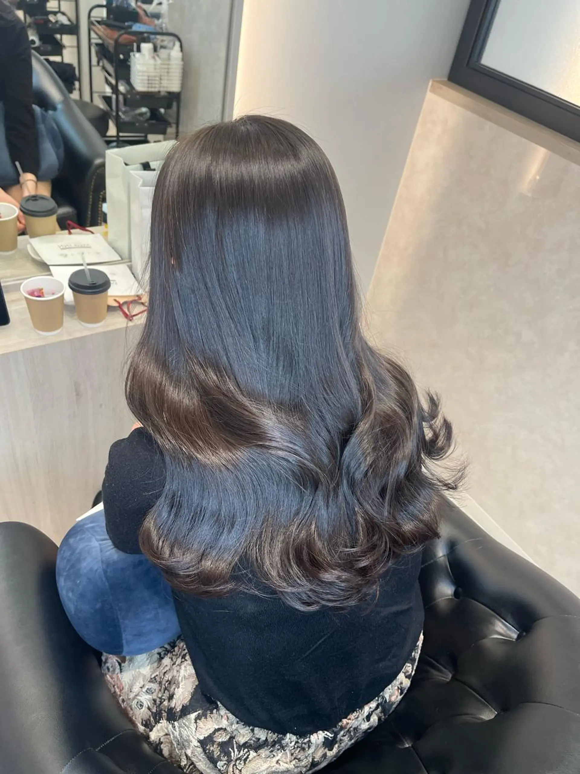 ロング カラー ヘアカラー トリートメント &chaLme   心斎橋所属・emi/髪質改善/ 韓国風/艶カラーのヘアスタイル