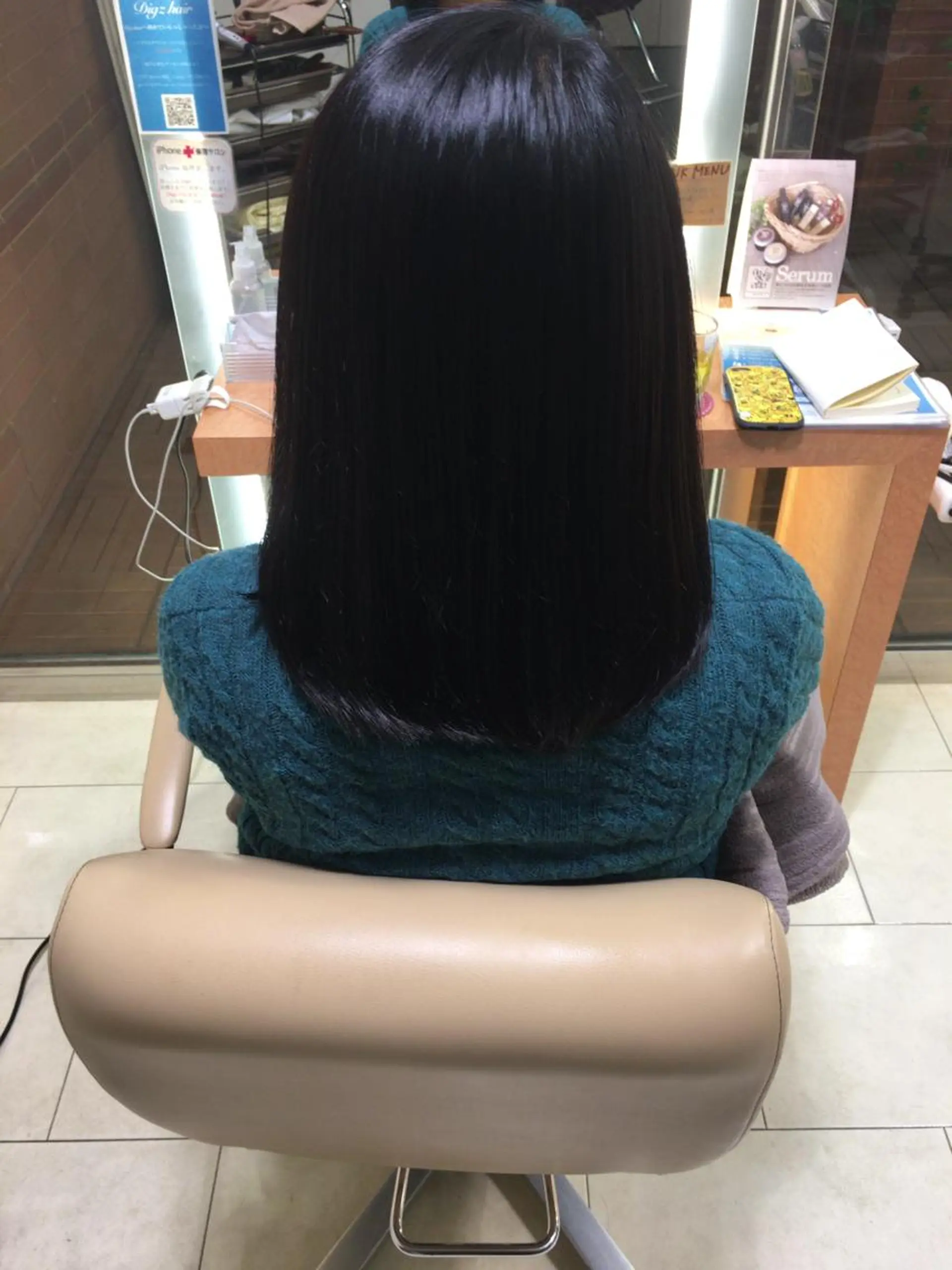 ミディアム カラー 髪質改善/縮毛矯正 /恵比寿/横山将大のヘアスタイル